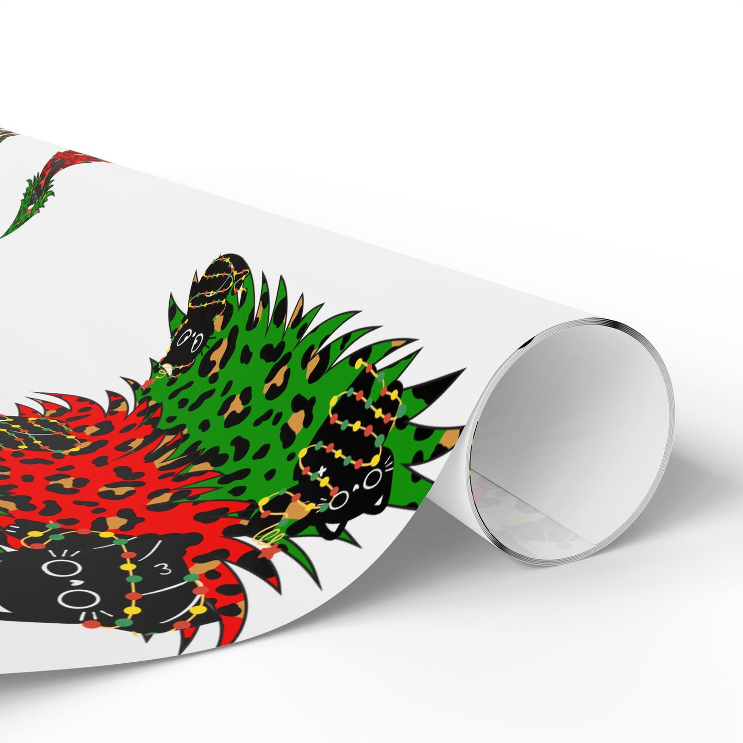 Festive Wrapping Paper - Holiday Gift Wrap, Christmas Packaging, Eco-Friendly Wrap, Party Decorations, Cat Lovers Gifts