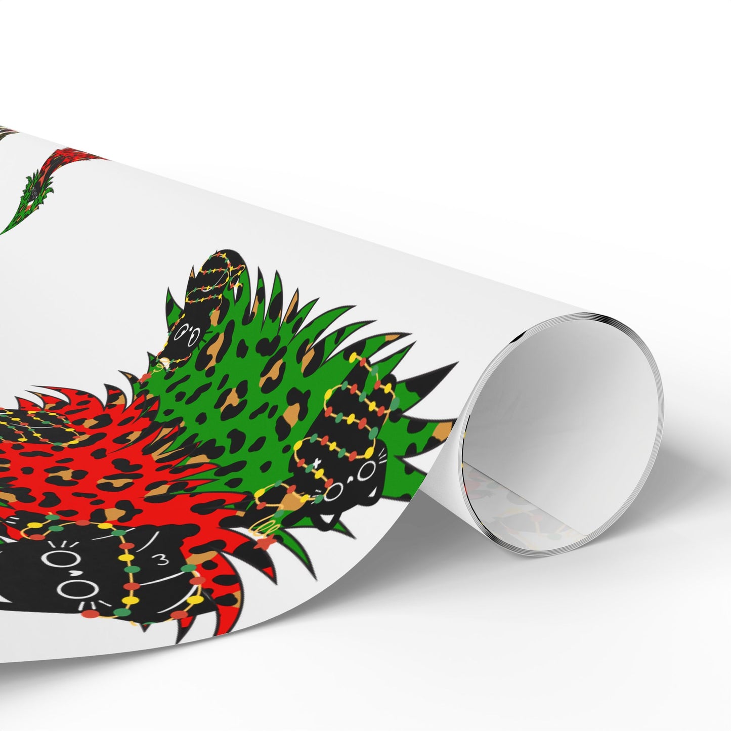 Festive Wrapping Paper - Holiday Gift Wrap, Christmas Packaging, Eco-Friendly Wrap, Party Decorations, Cat Lovers Gifts