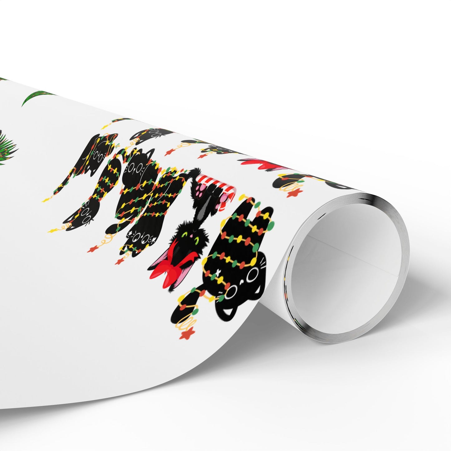 Festive Wrapping Paper - Holiday Gift Wrap, Christmas Packaging, Eco-Friendly Wrap, Party Decorations, Cat Lovers Gifts