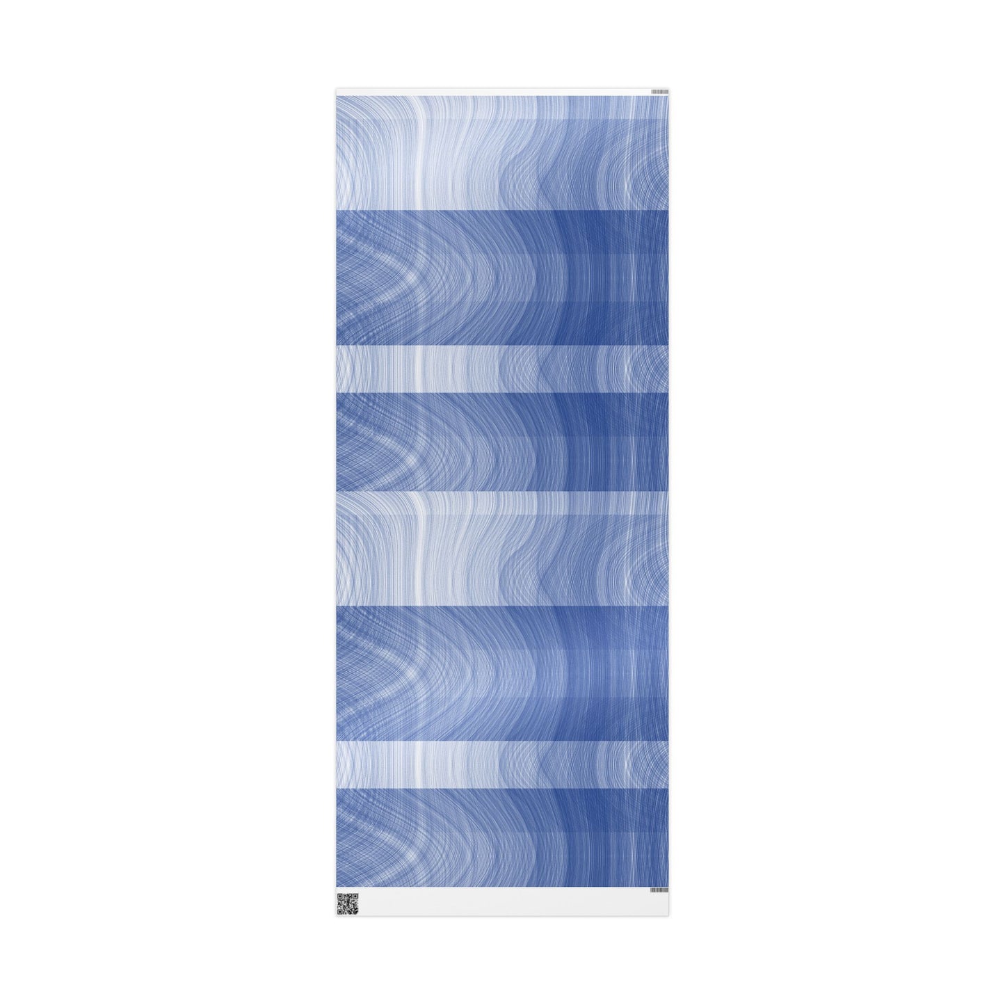 Elegant Blue Wave Wrapping Paper, Gift Wrap, Birthday, Wedding, Holiday, Unique Present Decoration, Eco-Friendly Wrapping