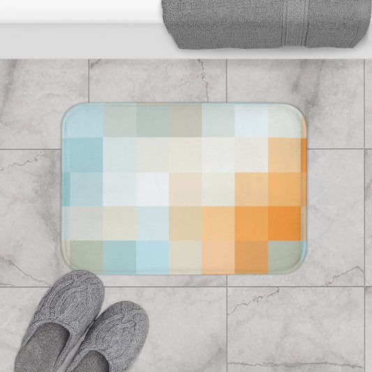 Tranquil Aqua Bath Mat - Relaxing Home Decor, Bathroom Essential, Soft Comfort, Gift Idea for Housewarming, Spa Vibe, Coastal Style