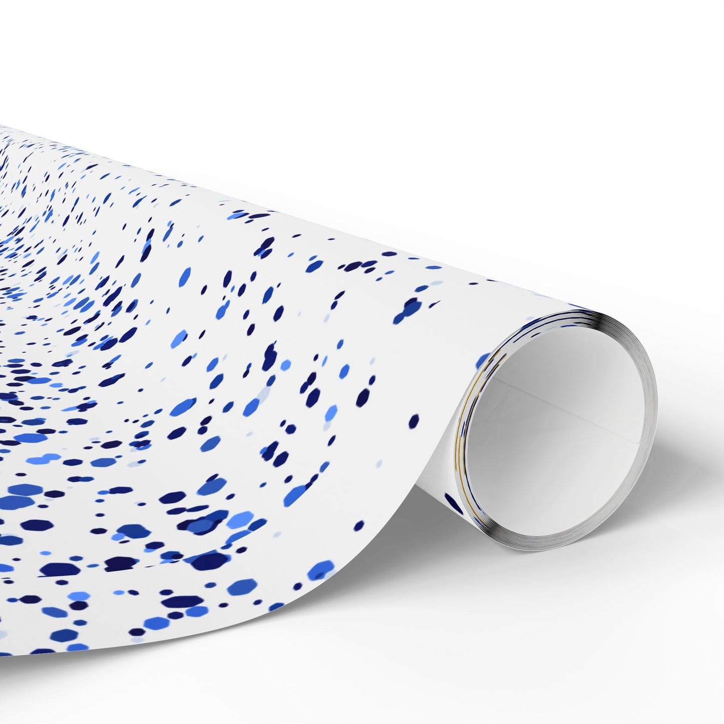 Elegant Floral Wrapping Paper, Gift Wrap for Weddings, Birthdays, Holidays, Blue and Gold Designs, Ideal for Special Occasions