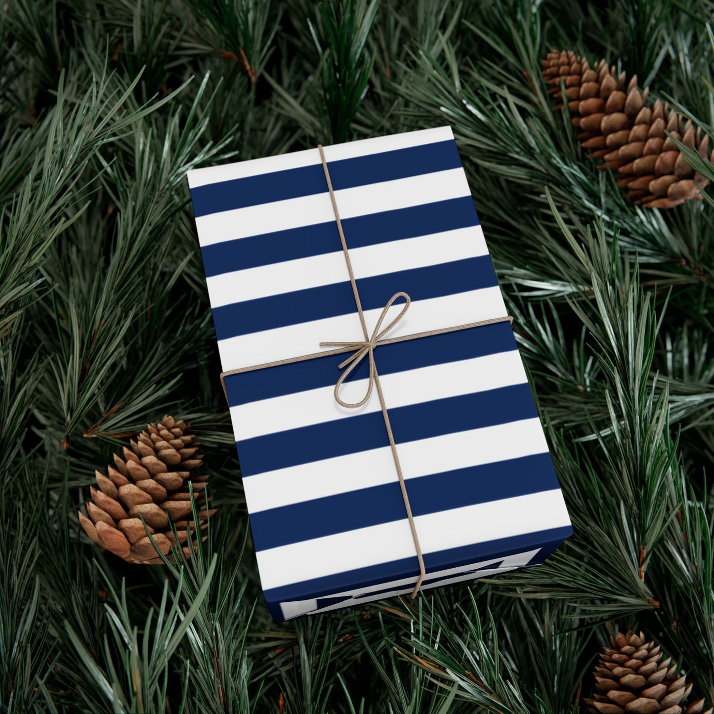 Nautical Stripe Gift Wrap Papers | Eco-Friendly Wrapping Paper for Birthdays, Holidays, Parties, and Special Occasions, Blue Striped [...]
