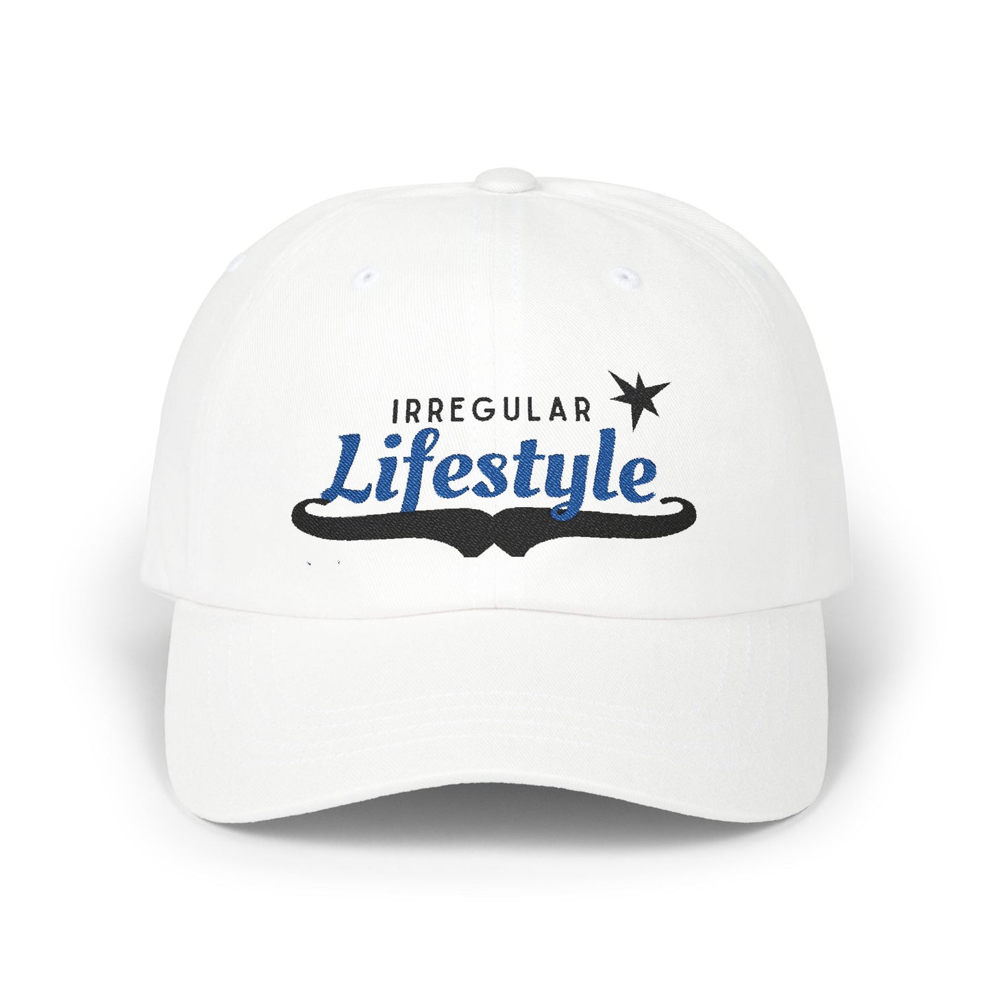 Irregular Lifestyle Classic Dad Cap - Casual White Hat for Everyday Wear