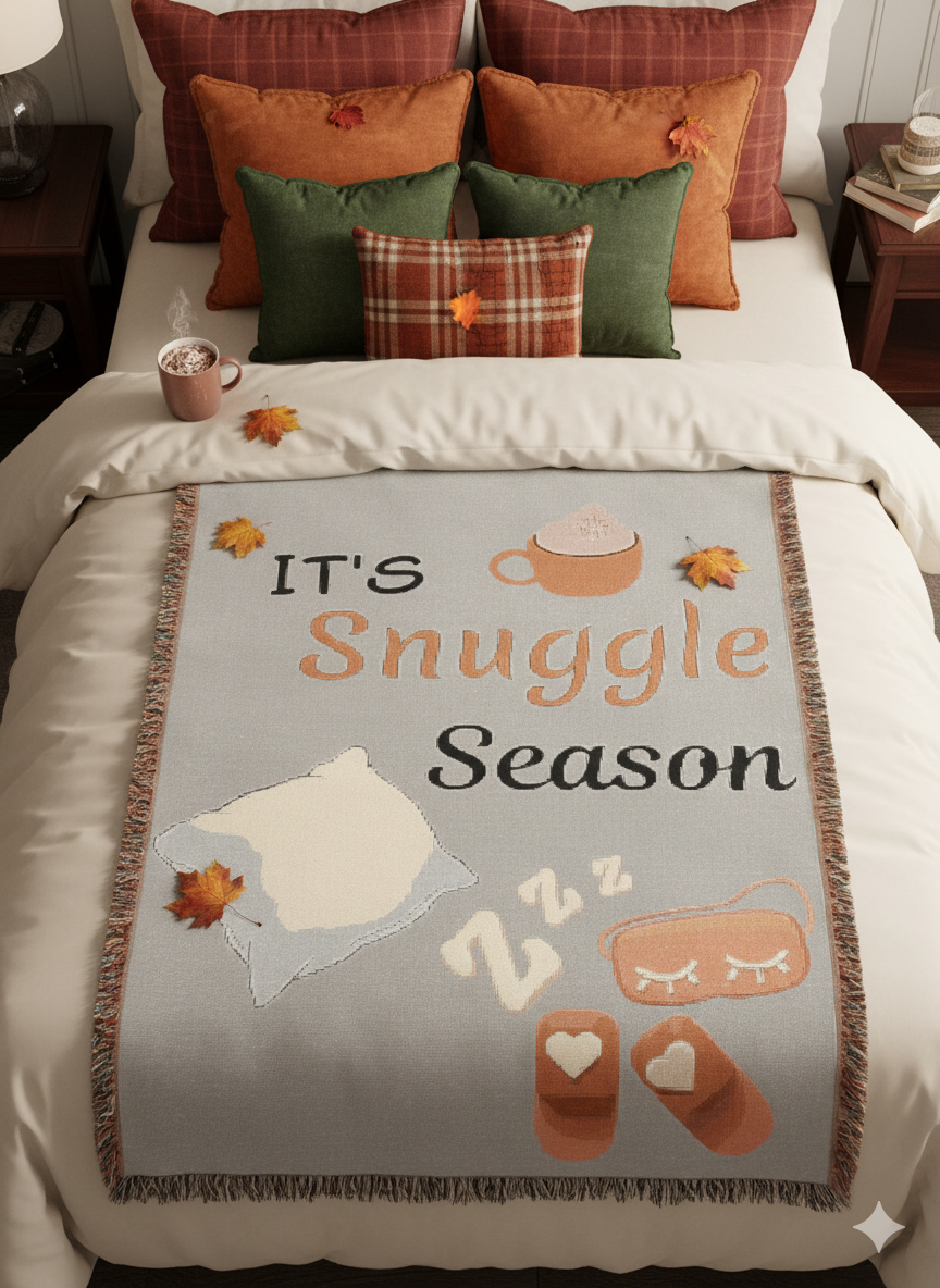 Cozy Woven Blanket for Snuggling, Perfect for Winter, Home Decor, Gift for Her, Relaxation