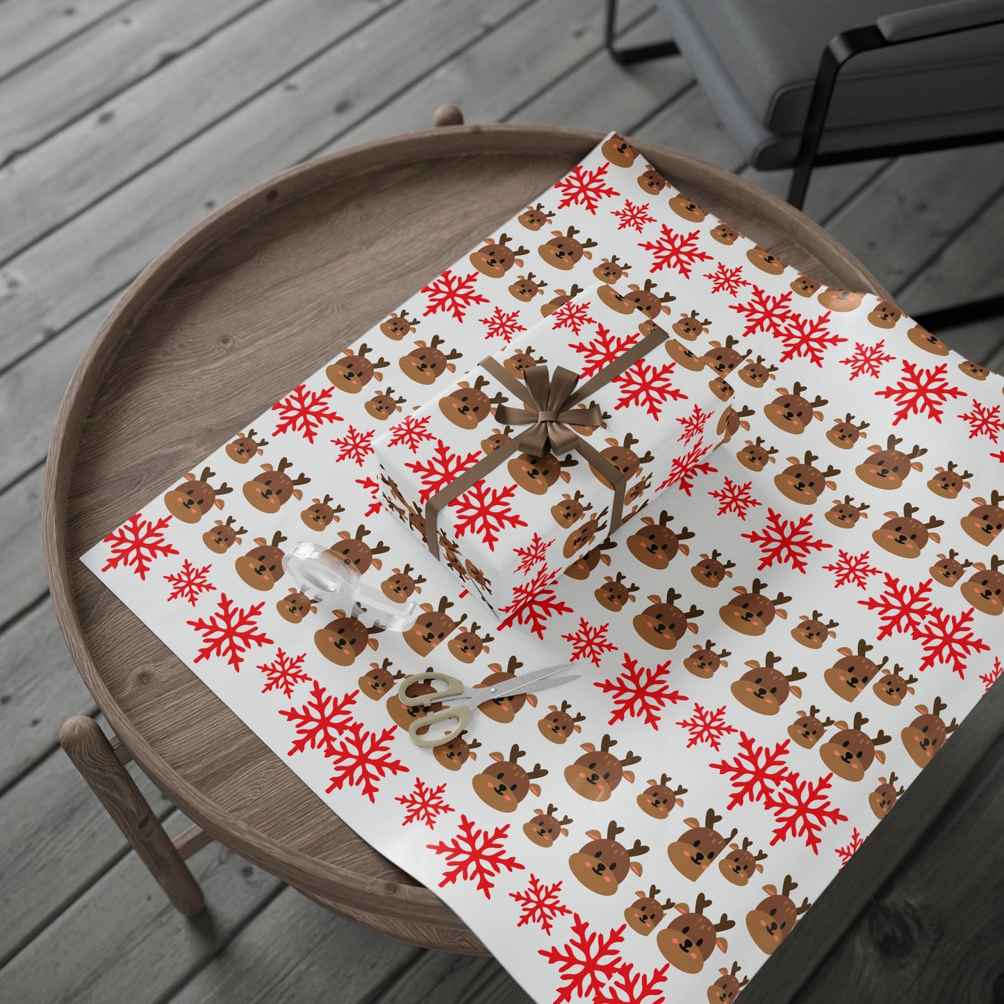 Festive Wrapping Paper for Holiday Gifts, Cute Animal Print Gift Wrap, Christmas Decoration, Birthday Party Wrap, Eco-friendly