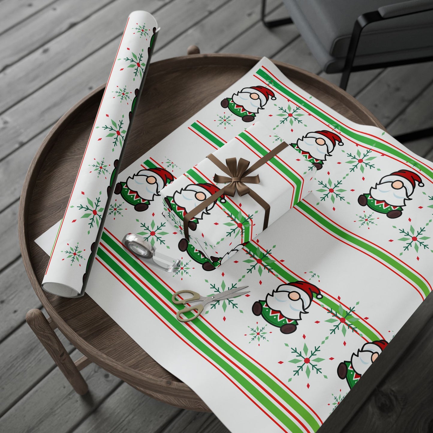 Christmas Wrapping Paper - Festive Santa Designs for Gift Wrapping, Holiday Parties, Birthdays, Eco-Friendly, Xmas Decor