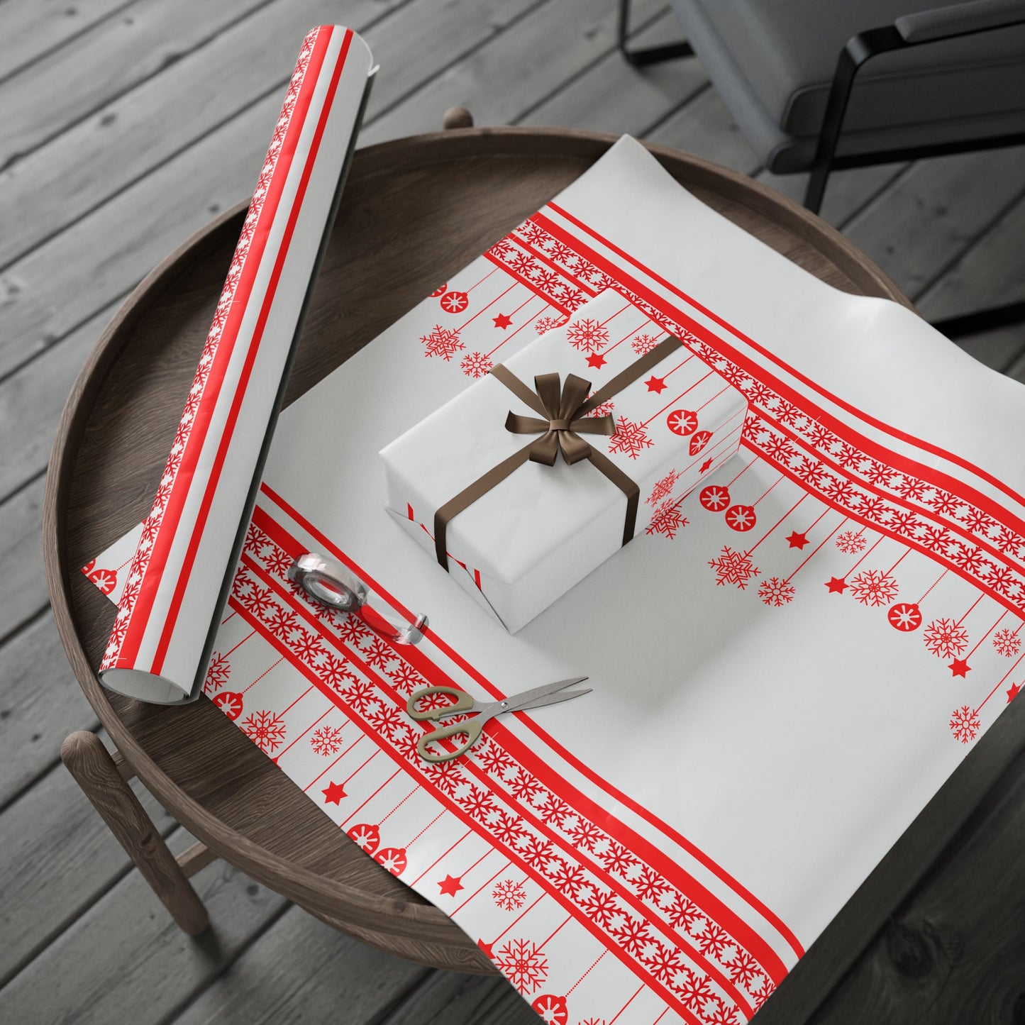 Festive Wrapping Paper Roll - Holiday Gift Wrap, Christmas, Seasonal Parties, DIY Crafts, Birthday Decorations