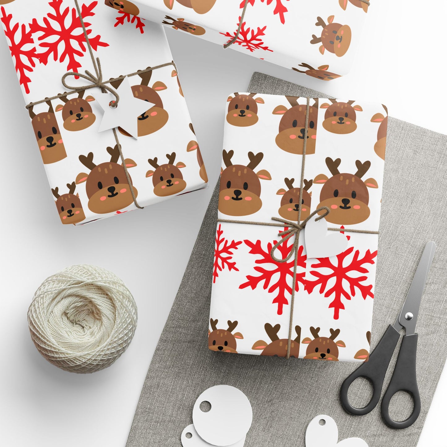 Festive Wrapping Paper for Holiday Gifts, Cute Animal Print Gift Wrap, Christmas Decoration, Birthday Party Wrap, Eco-friendly