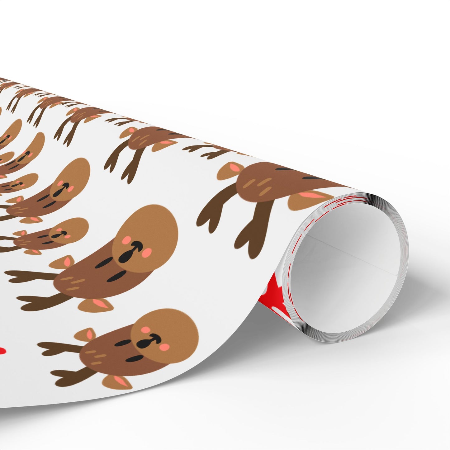 Festive Wrapping Paper for Holiday Gifts, Cute Animal Print Gift Wrap, Christmas Decoration, Birthday Party Wrap, Eco-friendly