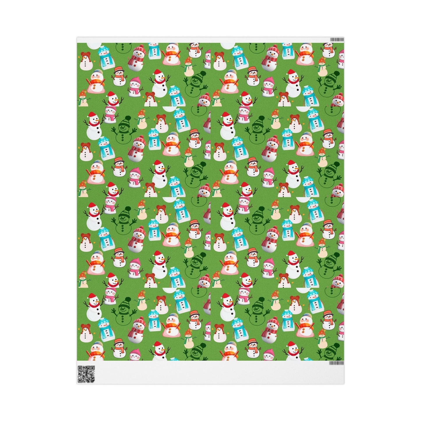 Festive Wrapping Paper for Holidays, Gift Wrap for Christmas, Snowman and Winter Animal Design, Merry Seasonal Packaging