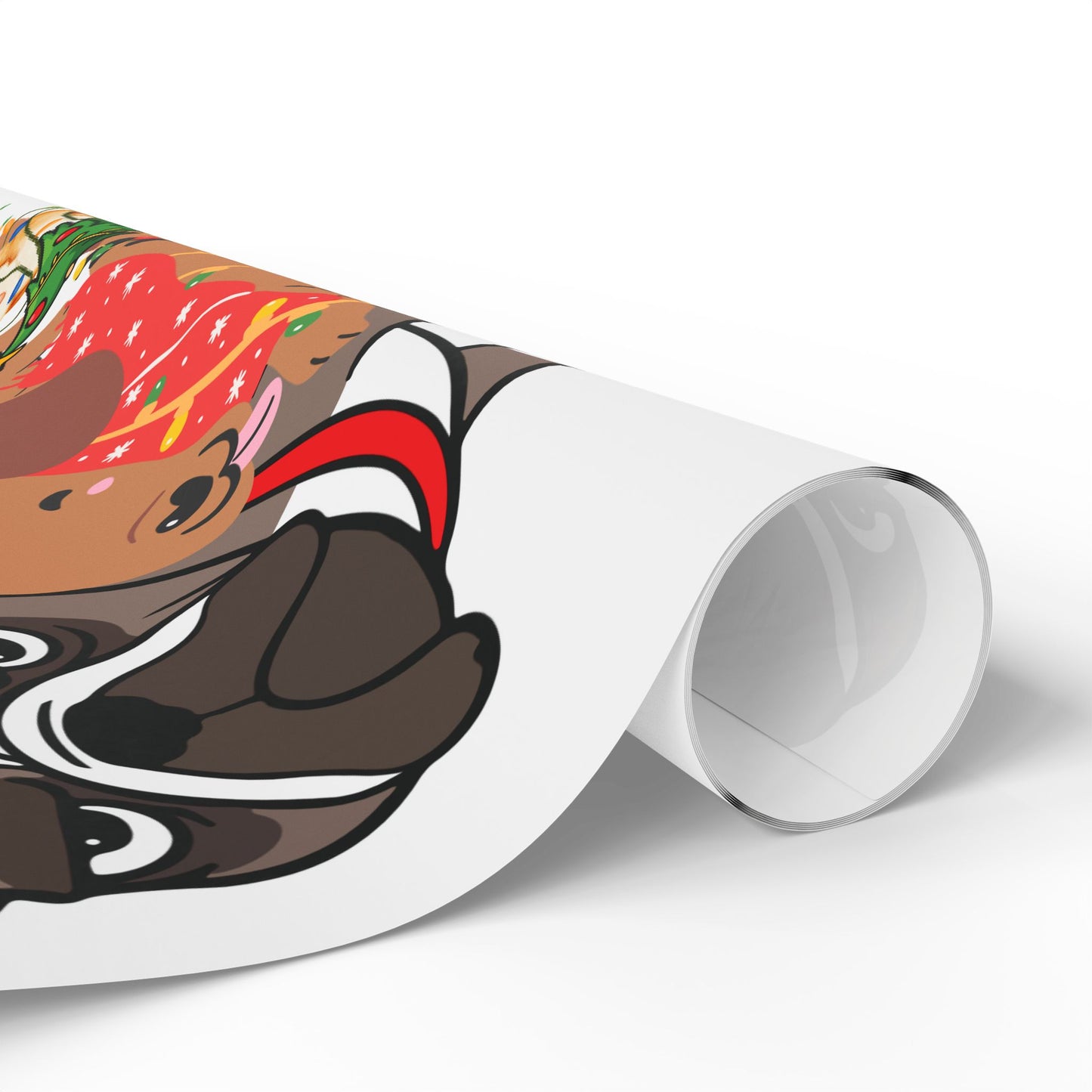 Festive Pet Wrapping Paper, Holiday Gift Wrap, Cute Dog Christmas Wrap, Unique Puppy Wrapping, Animal Print Gift Cover