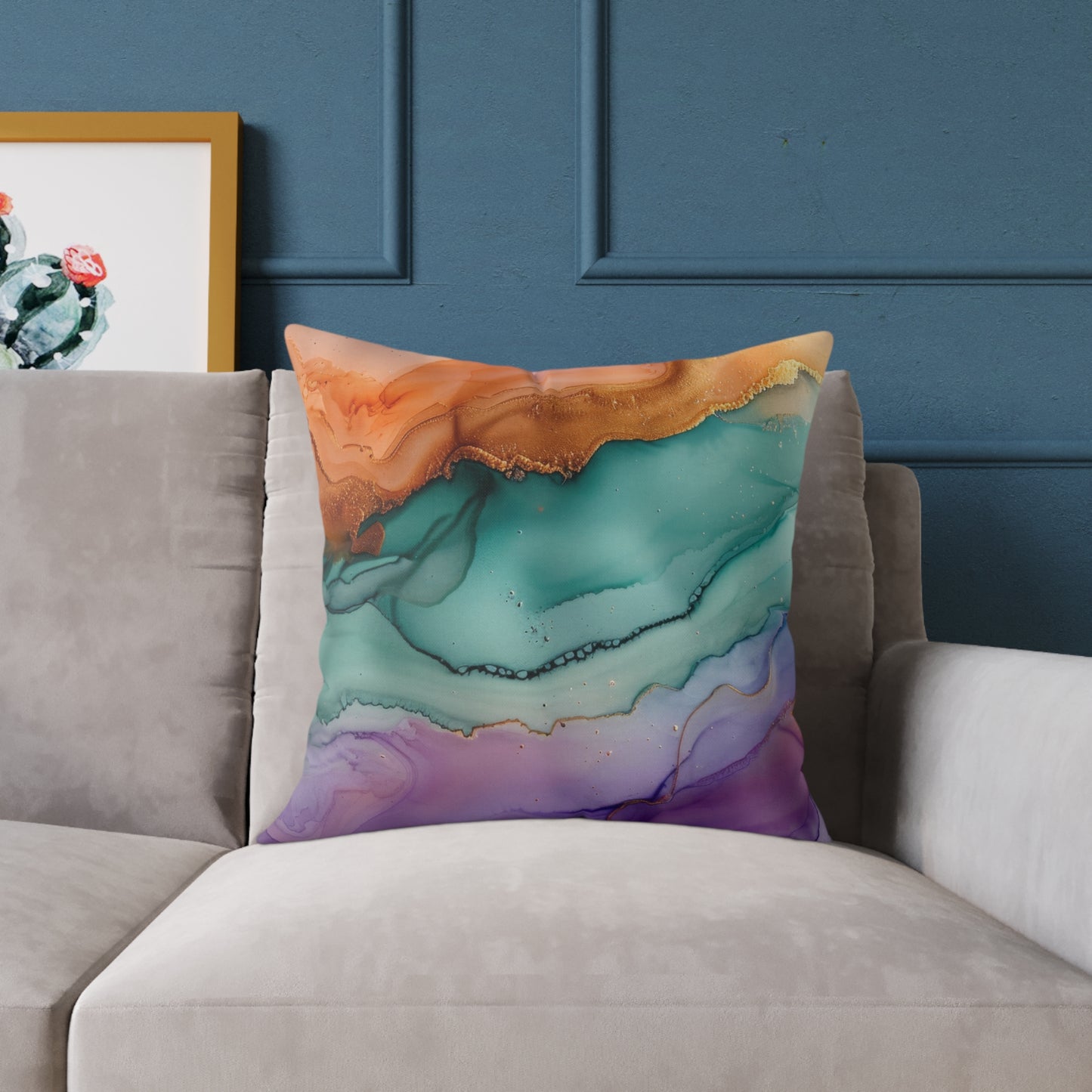 Square Poly Canvas Pillow