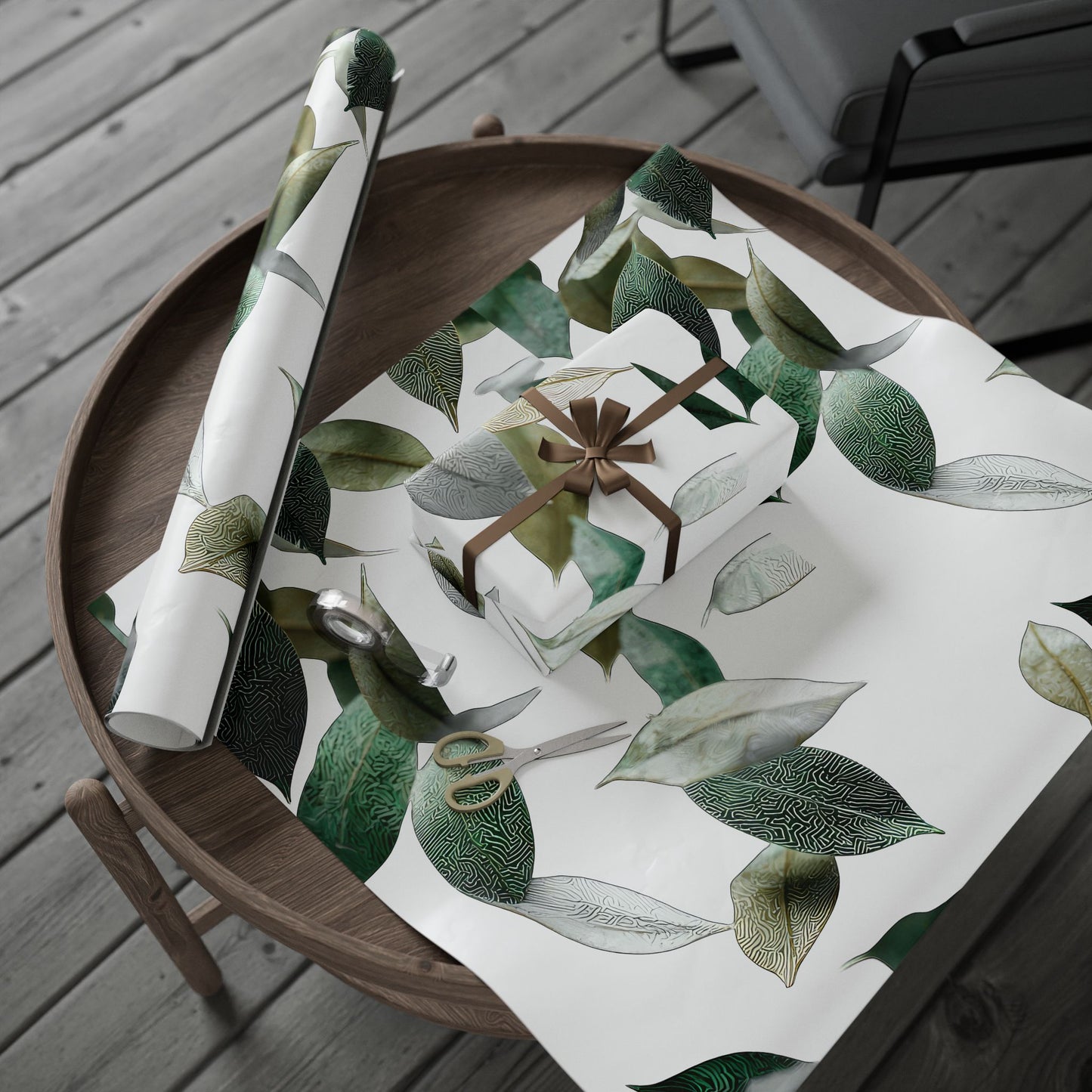 Elegant Botanical Wrapping Paper, Eco-Friendly Gift Wrap, Floral Gift Wrap, Wrapping for Birthdays, Holidays, Special Occasions