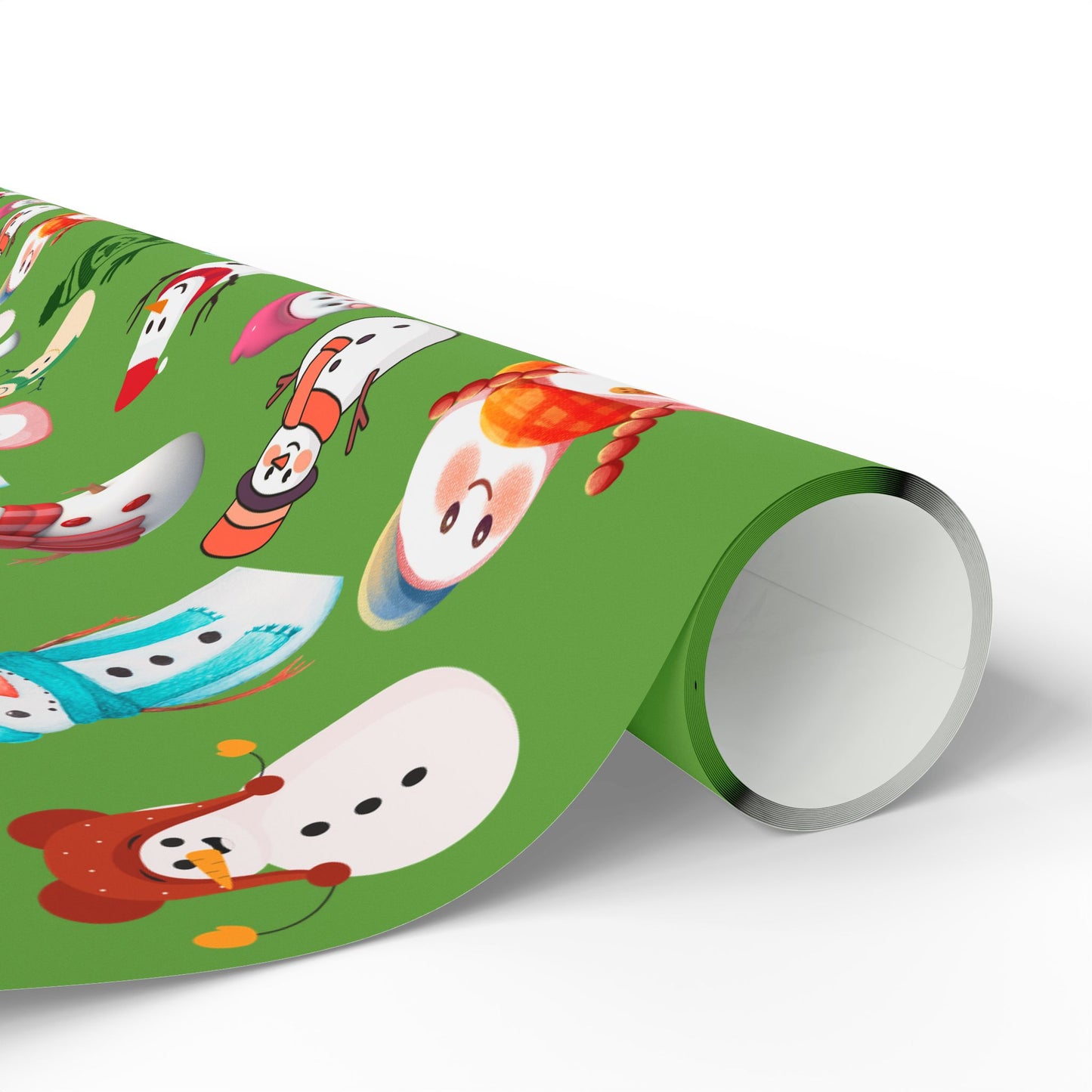 Festive Wrapping Paper for Holidays, Gift Wrap for Christmas, Snowman and Winter Animal Design, Merry Seasonal Packaging
