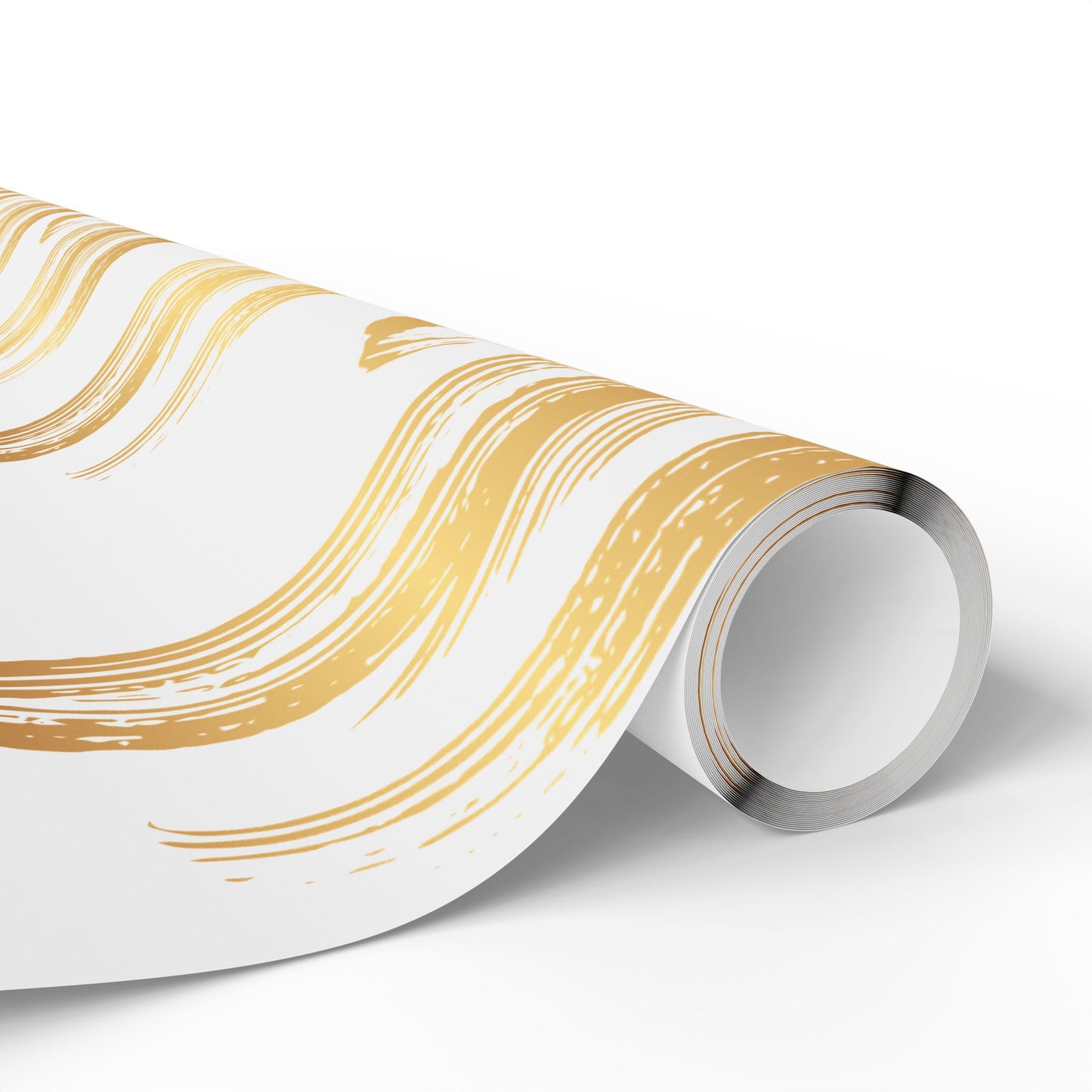 Elegant Gold Brushstroke Wrapping Papers - Gift Wrap, Party Decoration, Holiday Present, Wedding Decor, Birthday Gift Wrap