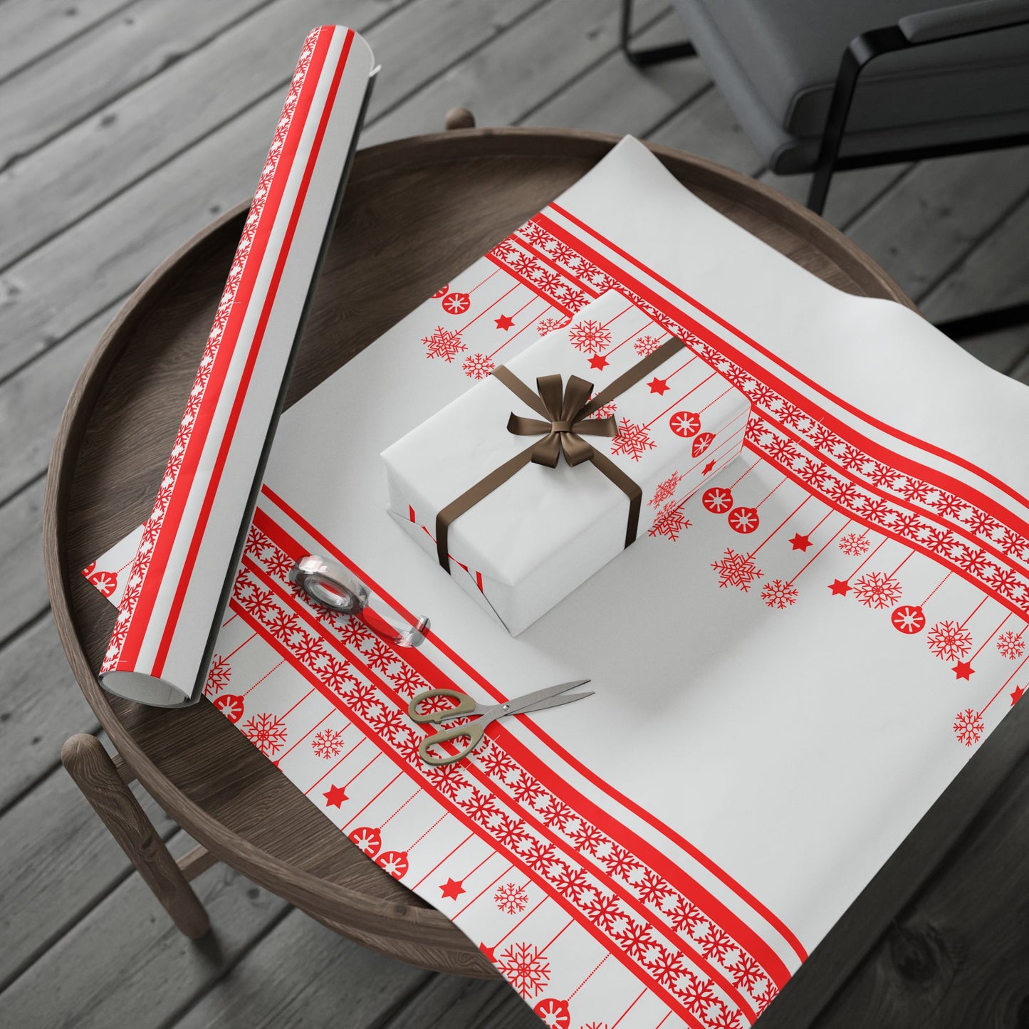 Festive Wrapping Paper Roll - Holiday Gift Wrap, Christmas, Seasonal Parties, DIY Crafts, Birthday Decorations