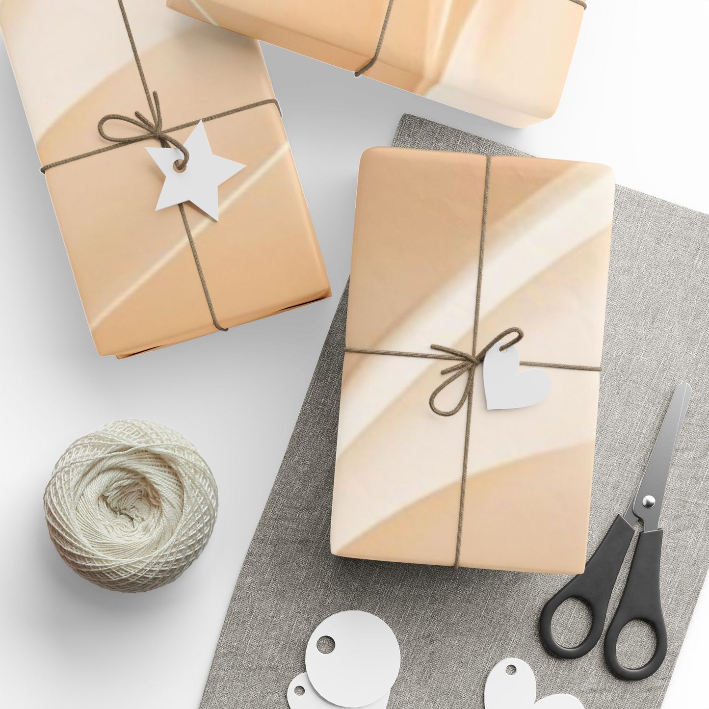 Elegant Neutral Wrapping Paper, Eco-Friendly Gift Wrap, Minimalist Gift Wrap, Birthday, Wedding, Holiday, Party Decor
