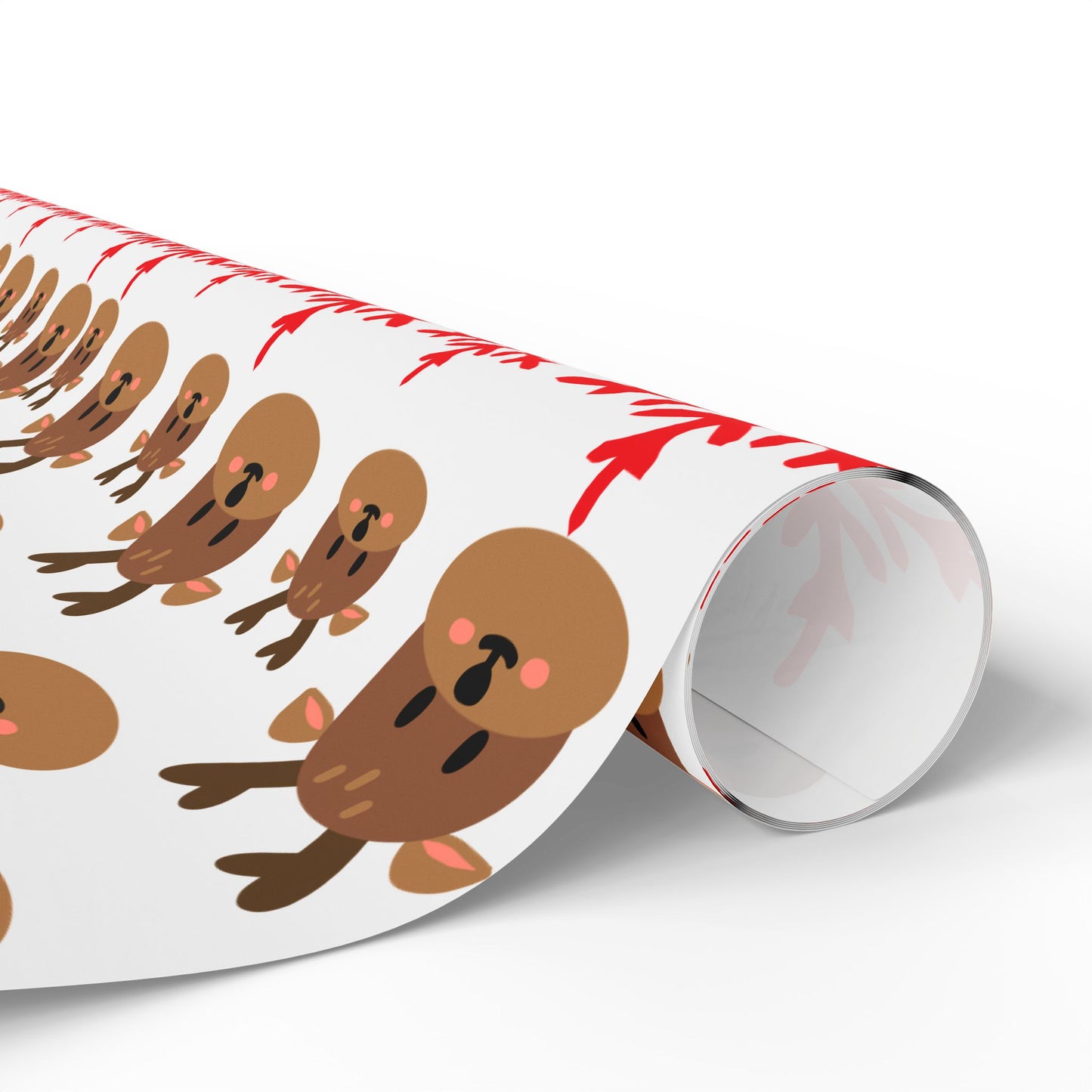 Festive Wrapping Paper for Holiday Gifts, Cute Animal Print Gift Wrap, Christmas Decoration, Birthday Party Wrap, Eco-friendly