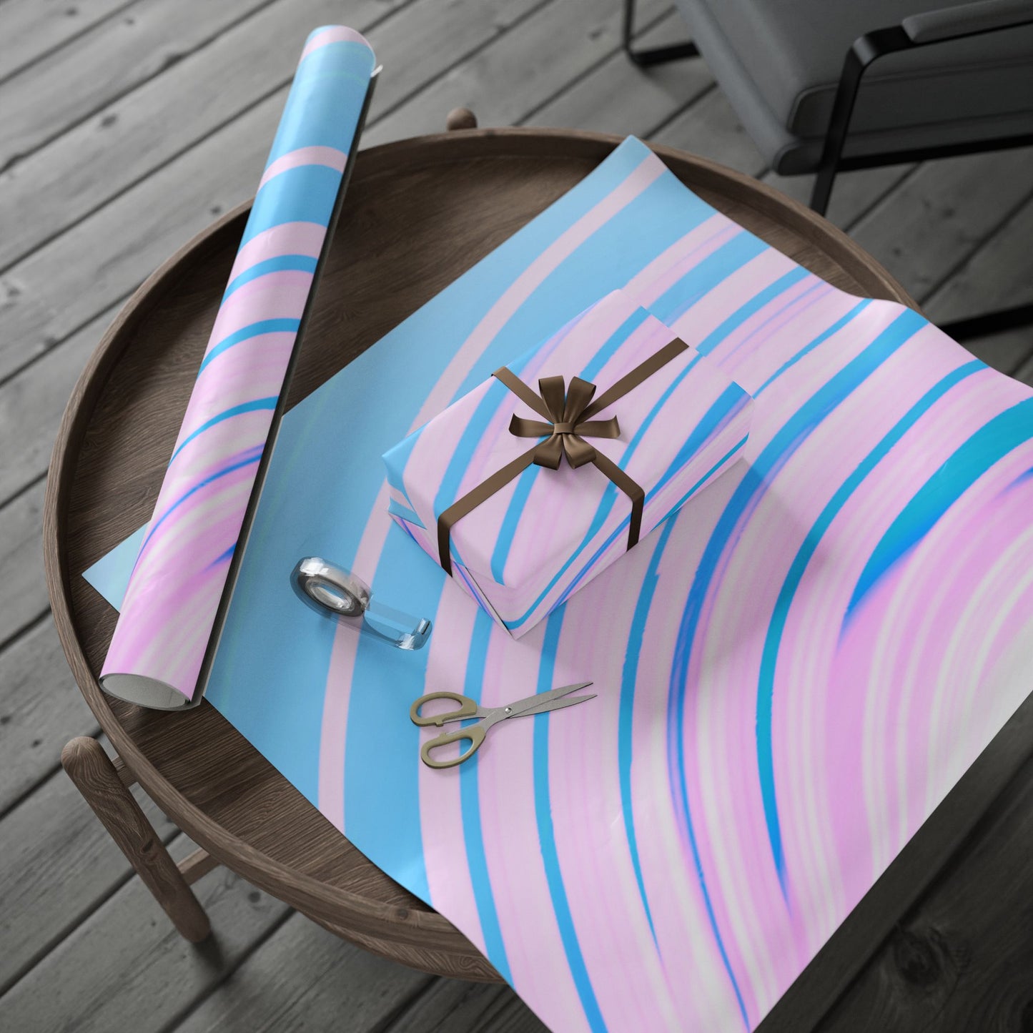Colorful Swirl Gift Wrap Paper, Elegant Wrapping Paper, Artistic Gift Wrap, Birthday Packaging, Celebration Wrap