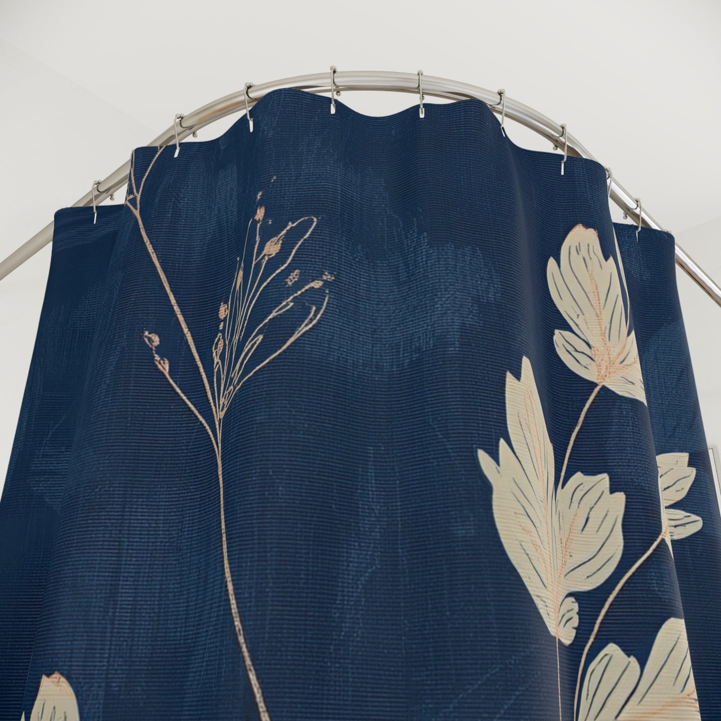 Elegant Floral Shower Curtain, Bohemian Bathroom Decor, Modern Home Accessories, Gift for Her, Nature-Inspired Bathroom