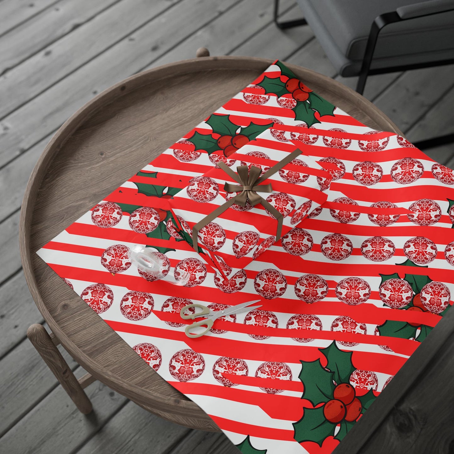 Festive Christmas Wrapping Paper - Holiday Gift Wrap, Seasonal Decor, Party Supplies, Eco-Friendly Gift Wrap, Winter Wonderland