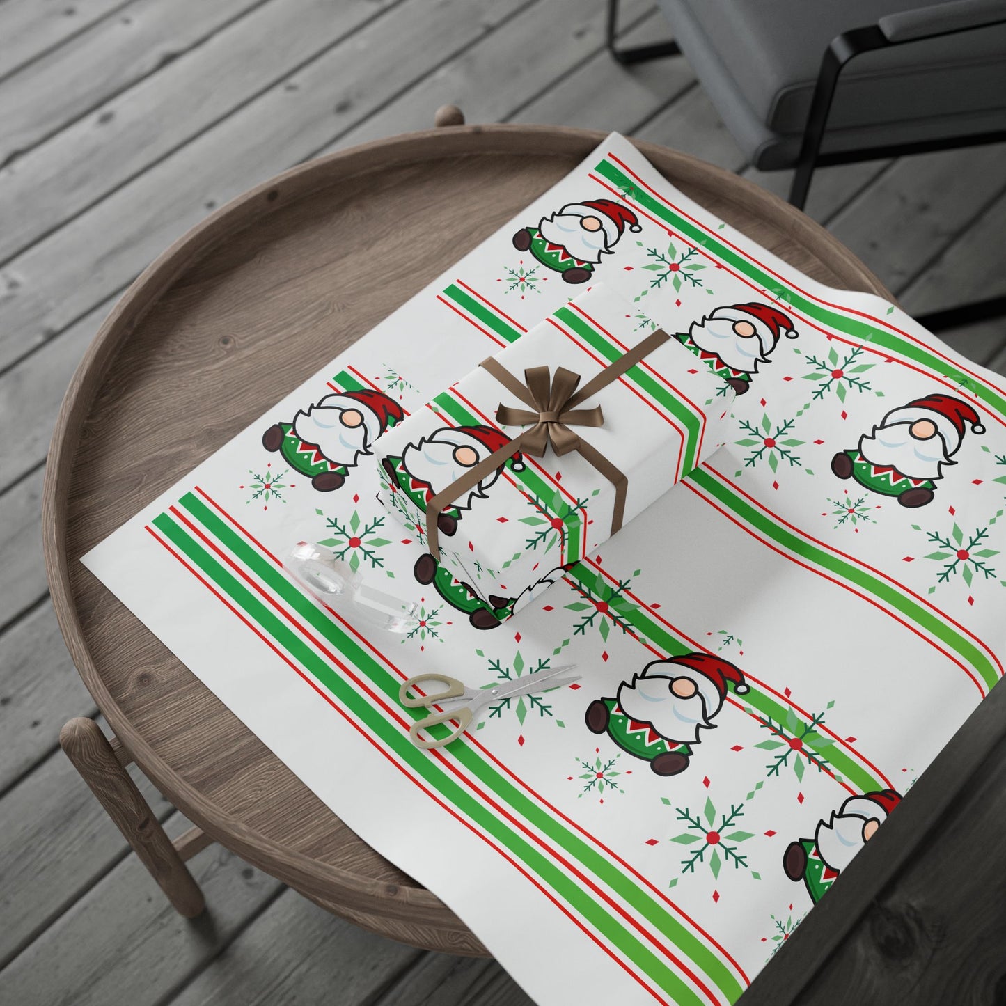 Christmas Wrapping Paper - Festive Santa Designs for Gift Wrapping, Holiday Parties, Birthdays, Eco-Friendly, Xmas Decor
