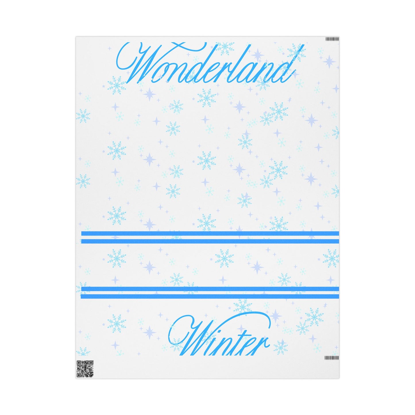 Winter Wonderland Wrapping Paper, Holiday Gift Wrap, Snowflake Design, Cute Christmas Wrapping, New Year Packaging, Seasonal Decorations