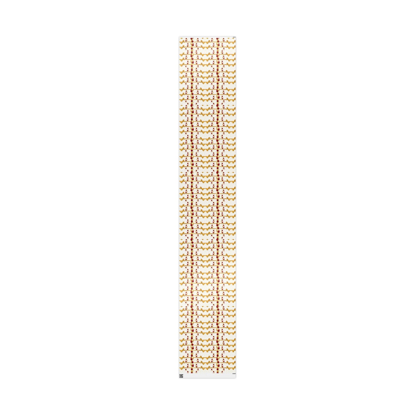 Festive Wrapping Paper Roll, Gold and Red Xmas Gift Wrap, Holiday Decor, Christmas Present Wrapping, Party Supplies, Elegant Gift Wrap