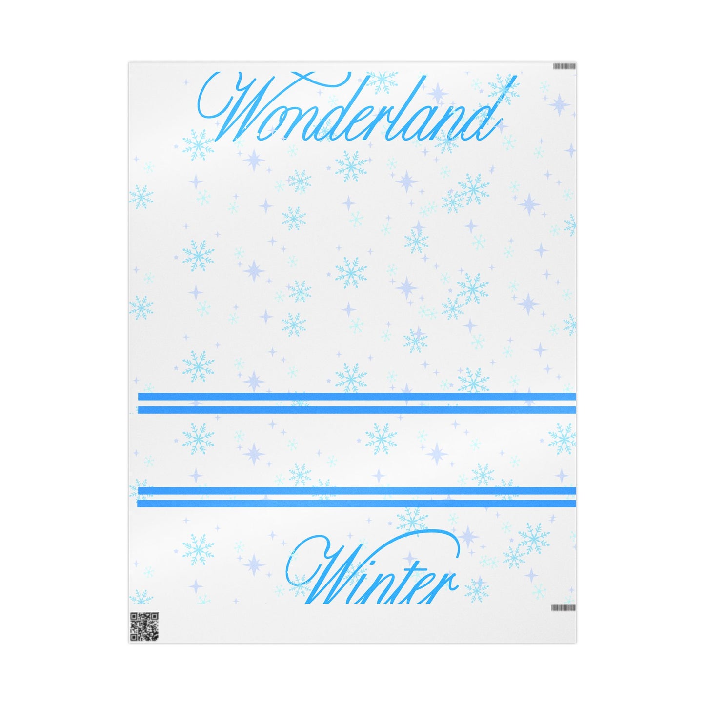 Winter Wonderland Wrapping Paper, Holiday Gift Wrap, Snowflake Design, Cute Christmas Wrapping, New Year Packaging, Seasonal Decorations