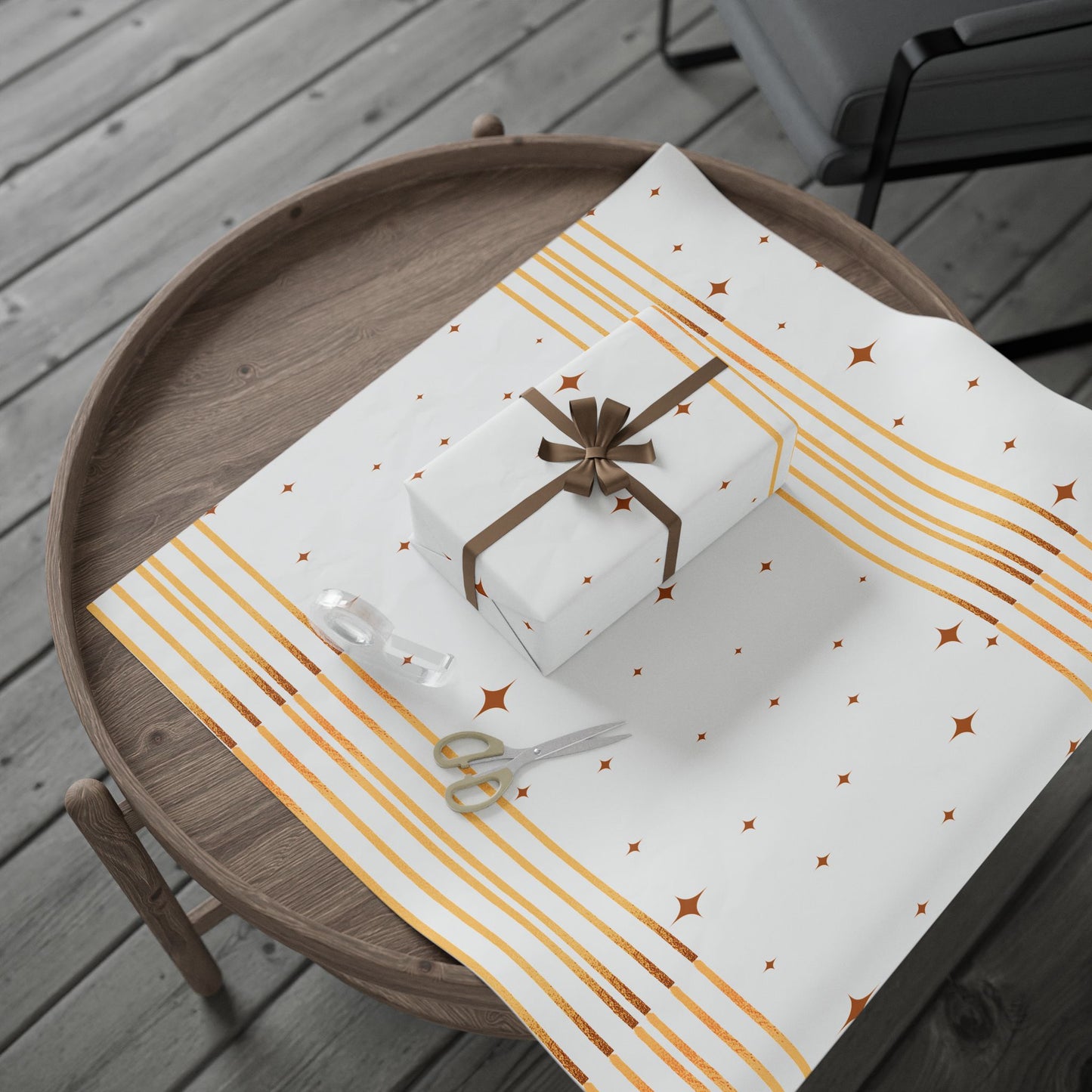 Elegant Starry Wrapping Paper, Gift Wrap for Holidays, Birthdays, Christmas, Parties, Year-round Celebrations