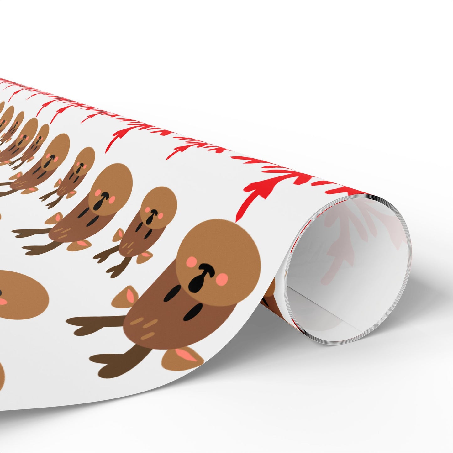 Festive Wrapping Paper for Holiday Gifts, Cute Animal Print Gift Wrap, Christmas Decoration, Birthday Party Wrap, Eco-friendly