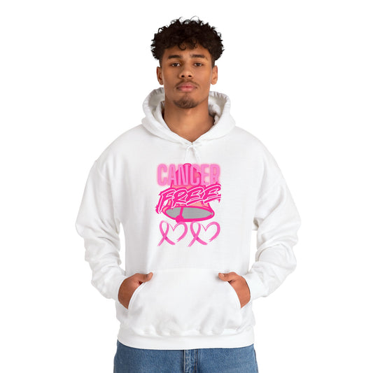 Cancer Free Hoodie, Breast Cancer Awareness Sweatshirt, Supportive Gift for Survivors, Comfort Wear for Caregivers, Inspirational Apparel