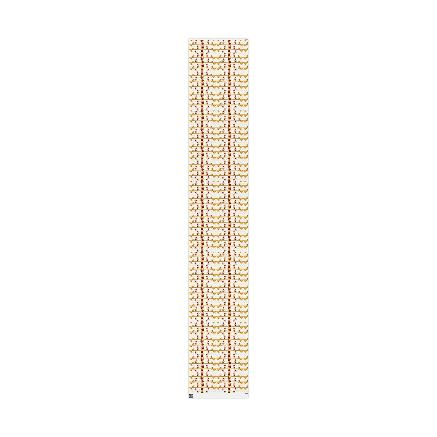 Festive Wrapping Paper Roll, Gold and Red Xmas Gift Wrap, Holiday Decor, Christmas Present Wrapping, Party Supplies, Elegant Gift Wrap