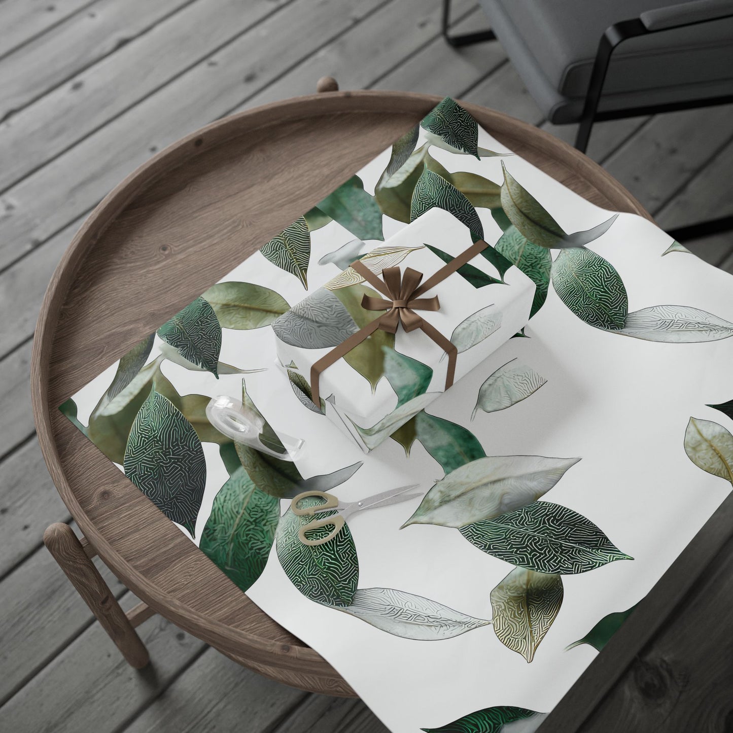 Elegant Botanical Wrapping Paper, Eco-Friendly Gift Wrap, Floral Gift Wrap, Wrapping for Birthdays, Holidays, Special Occasions