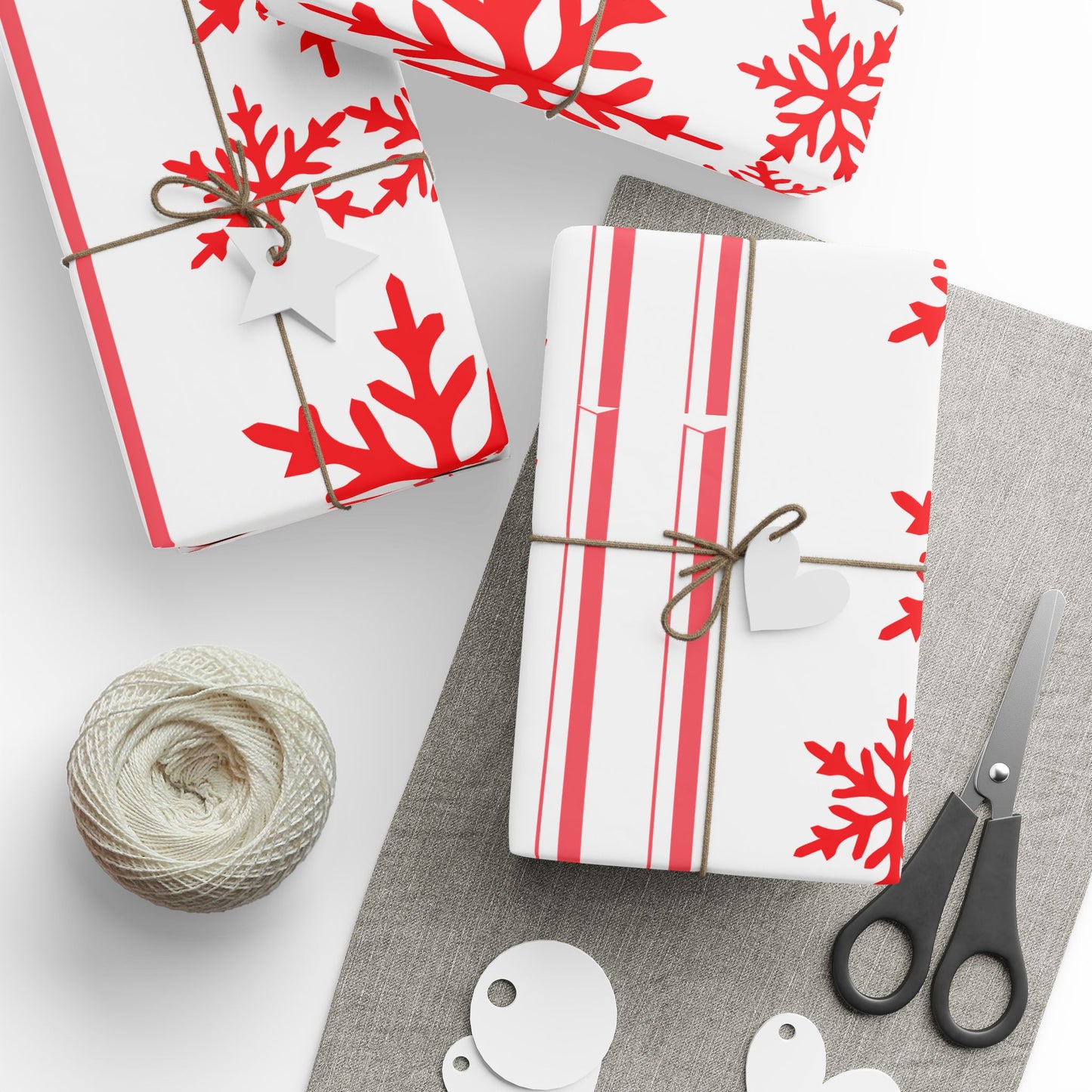 Festive Snowflake Wrapping Paper | Holiday Gift Wrap, Christmas Decor, Winter Celebration, Eco-Friendly Packaging, Seasonal Gifts