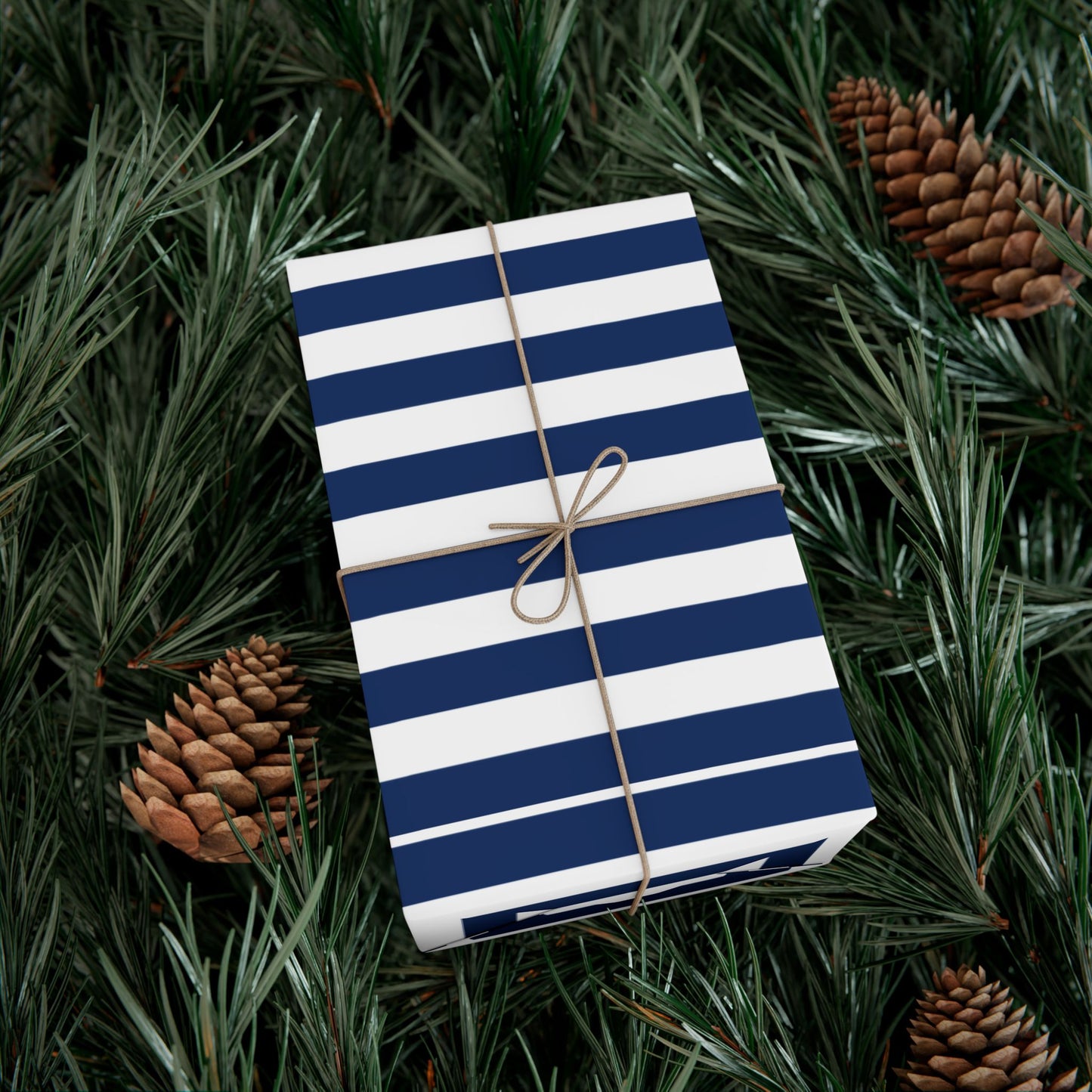 Nautical Stripe Gift Wrap Papers | Eco-Friendly Wrapping Paper for Birthdays, Holidays, Parties, and Special Occasions, Blue Striped [...]