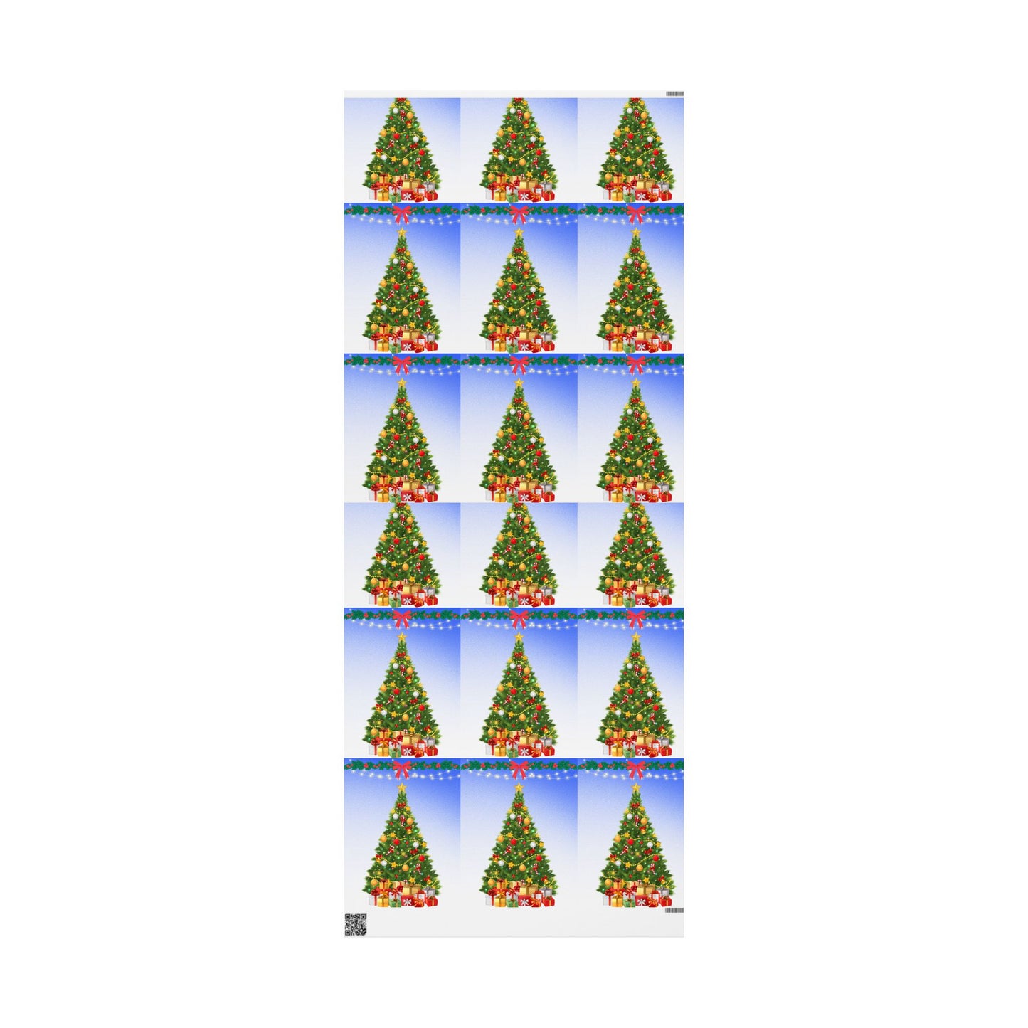 Christmas Wrapping Paper, Holiday Gift Wrap, Festive Tree Design, Cute Gift Wrap, Merry Christmas Decor