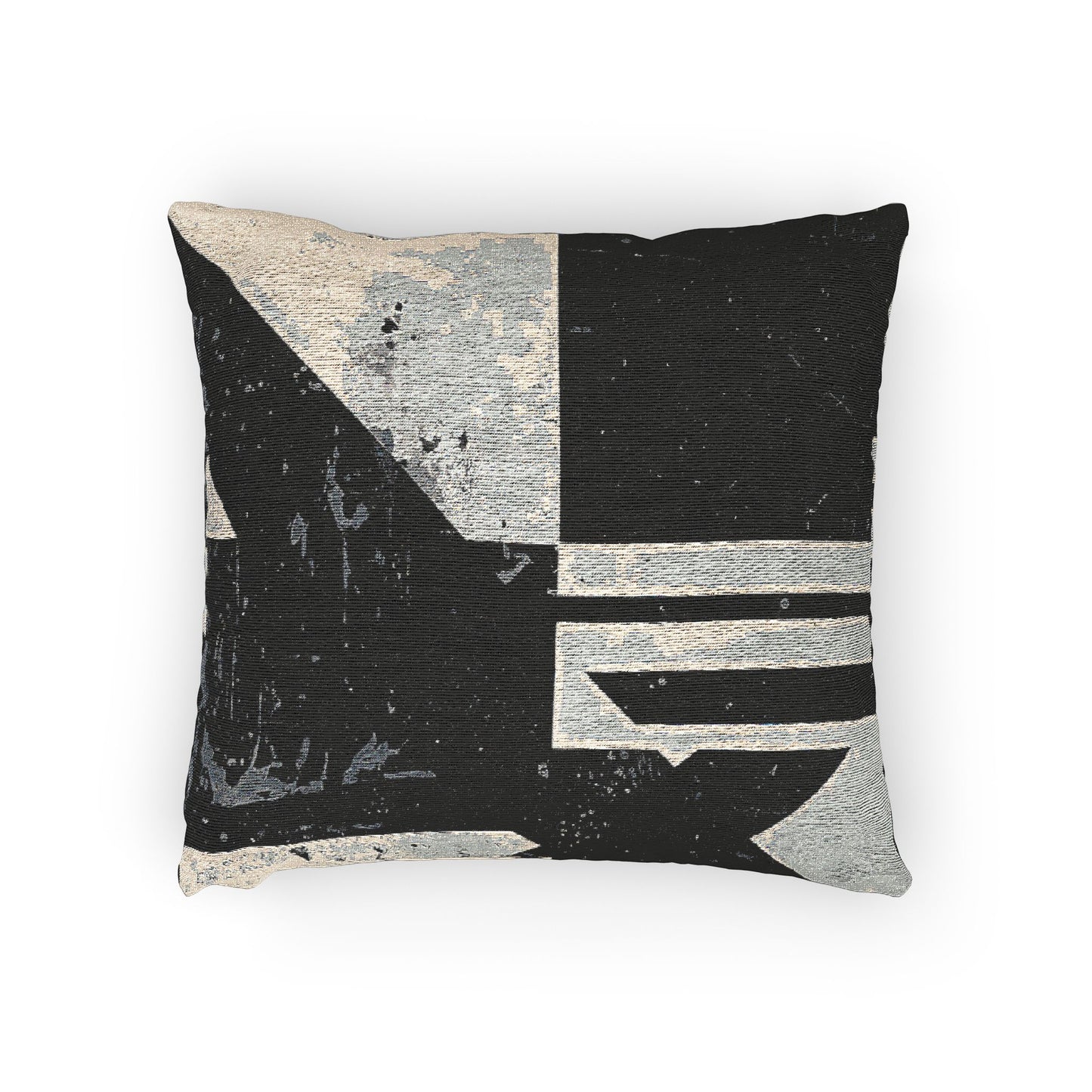 Modern Woven Pillow, Geometric Decor Cushion, Boho Throw Pillow, Artistic Home Accent, Minimalist Statement Piece