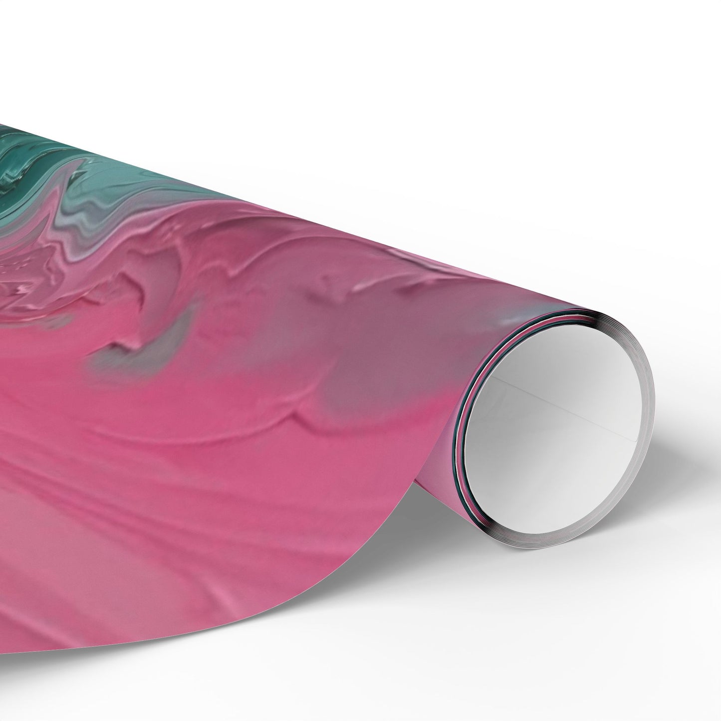 Artistic Wrapping Paper, Abstract Pink Green Gift Wrap, Premium Birthday, Holiday, and Celebration Paper, Unique Gift Packaging