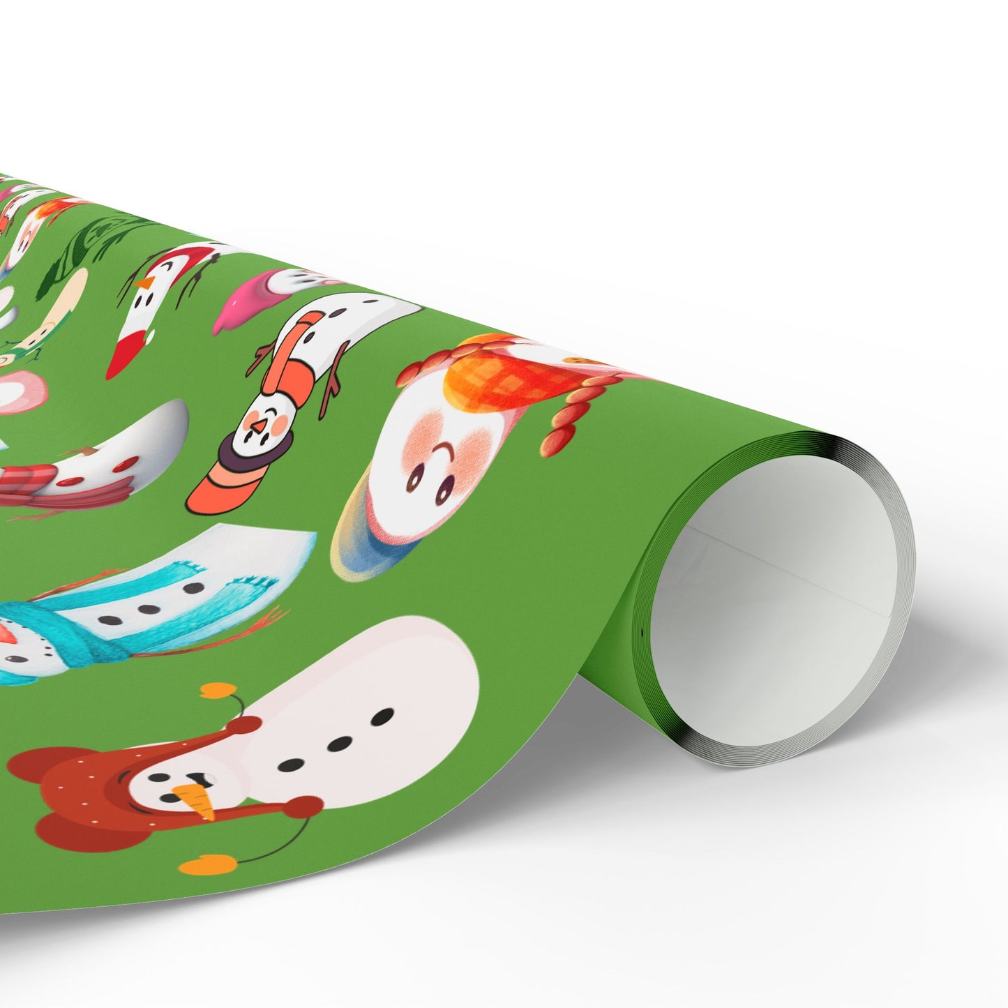 Festive Wrapping Paper for Holidays, Gift Wrap for Christmas, Snowman and Winter Animal Design, Merry Seasonal Packaging