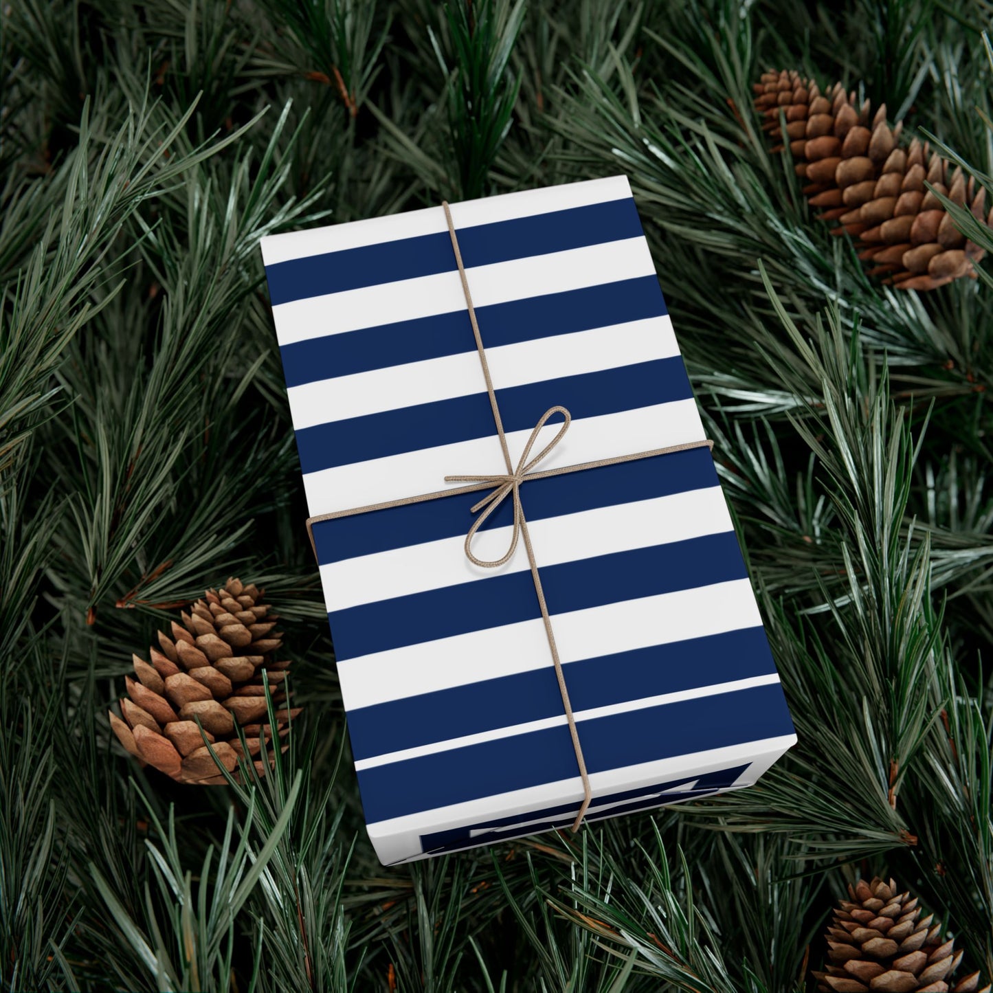 Nautical Stripe Gift Wrap Papers | Eco-Friendly Wrapping Paper for Birthdays, Holidays, Parties, and Special Occasions, Blue Striped [...]
