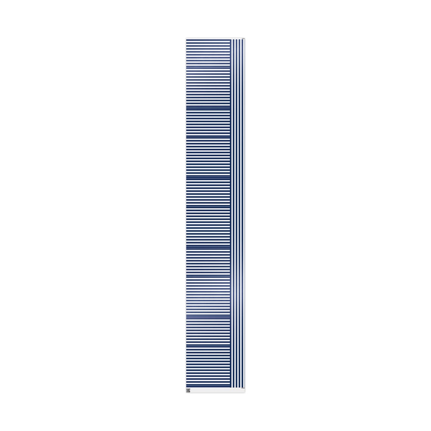 Nautical Striped Wrapping Paper Roll, Gift Wrap for Birthdays, Weddings, Baby Showers, Holidays, Navy Blue Decoration