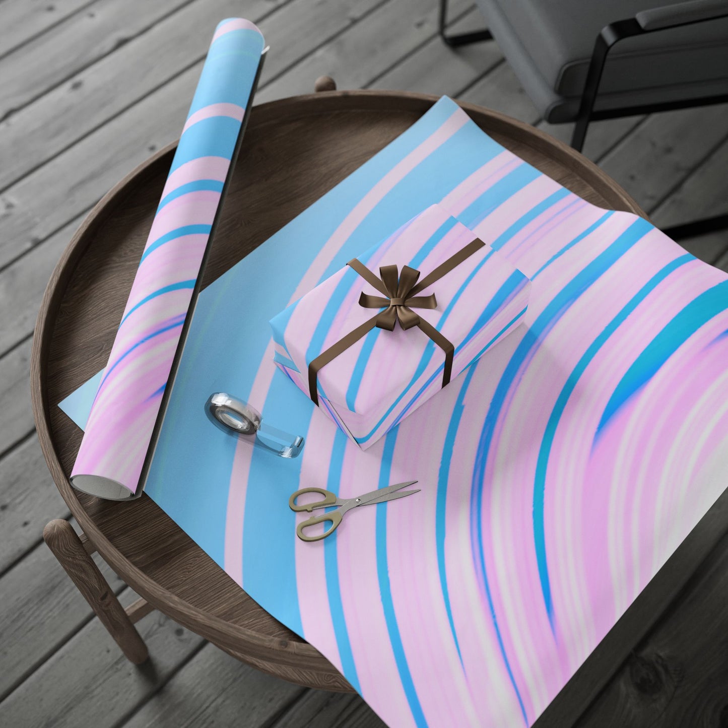 Colorful Swirl Gift Wrap Paper, Elegant Wrapping Paper, Artistic Gift Wrap, Birthday Packaging, Celebration Wrap