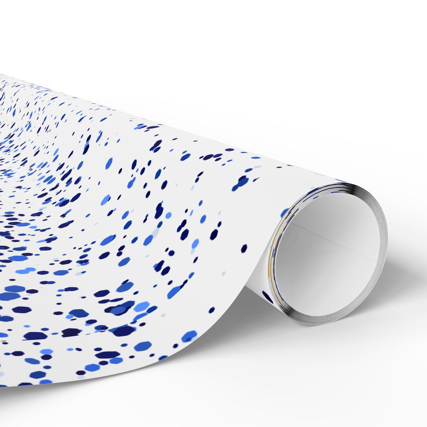 Elegant Floral Wrapping Paper, Gift Wrap for Weddings, Birthdays, Holidays, Blue and Gold Designs, Ideal for Special Occasions