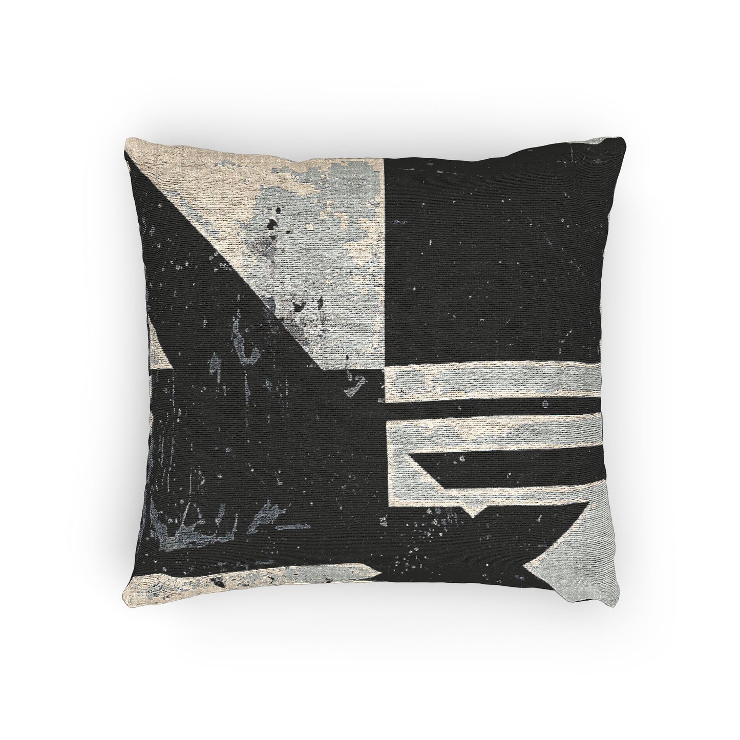 Modern Woven Pillow, Geometric Decor Cushion, Boho Throw Pillow, Artistic Home Accent, Minimalist Statement Piece