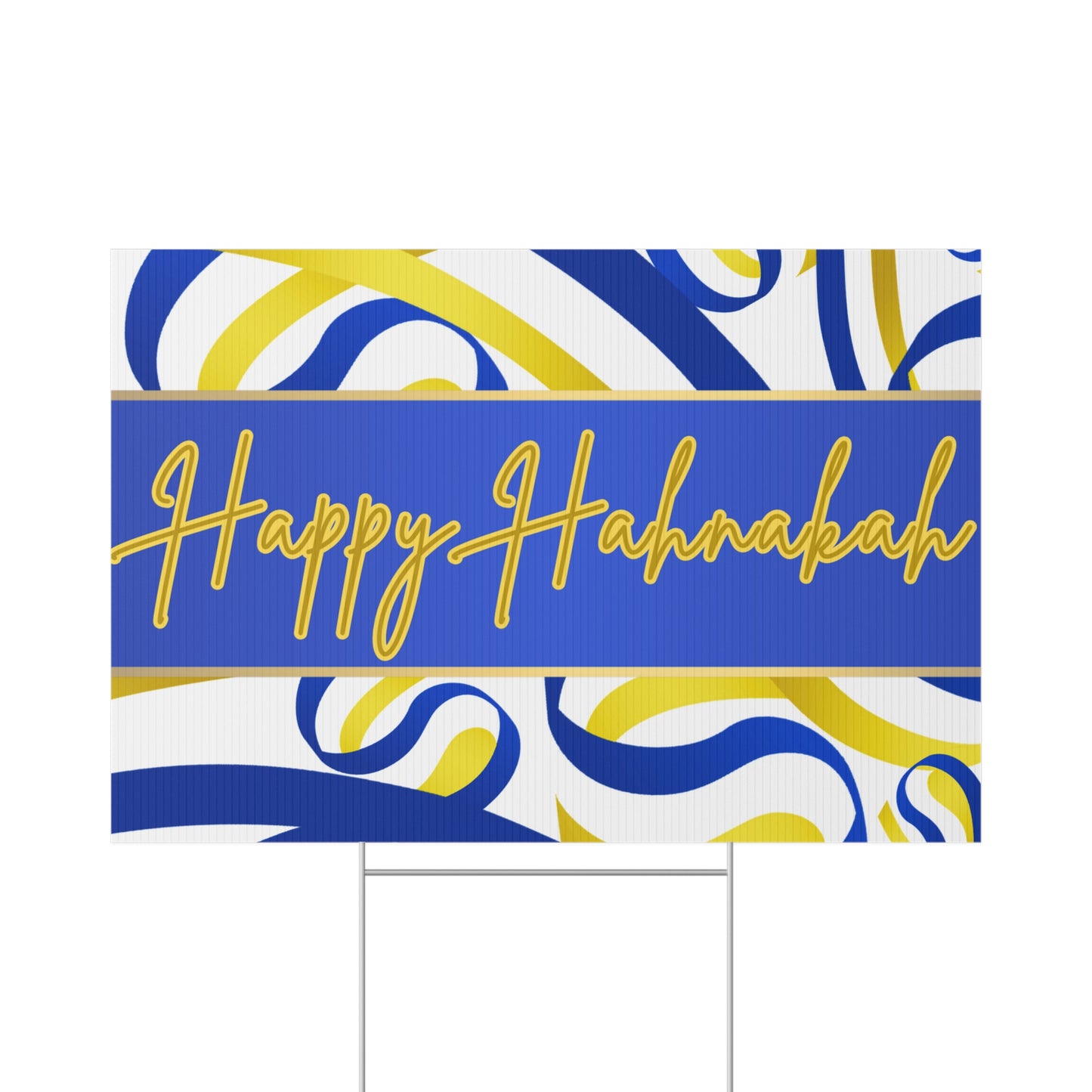 Happy Hanukkah Lawn Sign, Holiday Decor, Outdoor Decorations, Festive Yard Sign, Jewish Celebration Sign, Home Decor