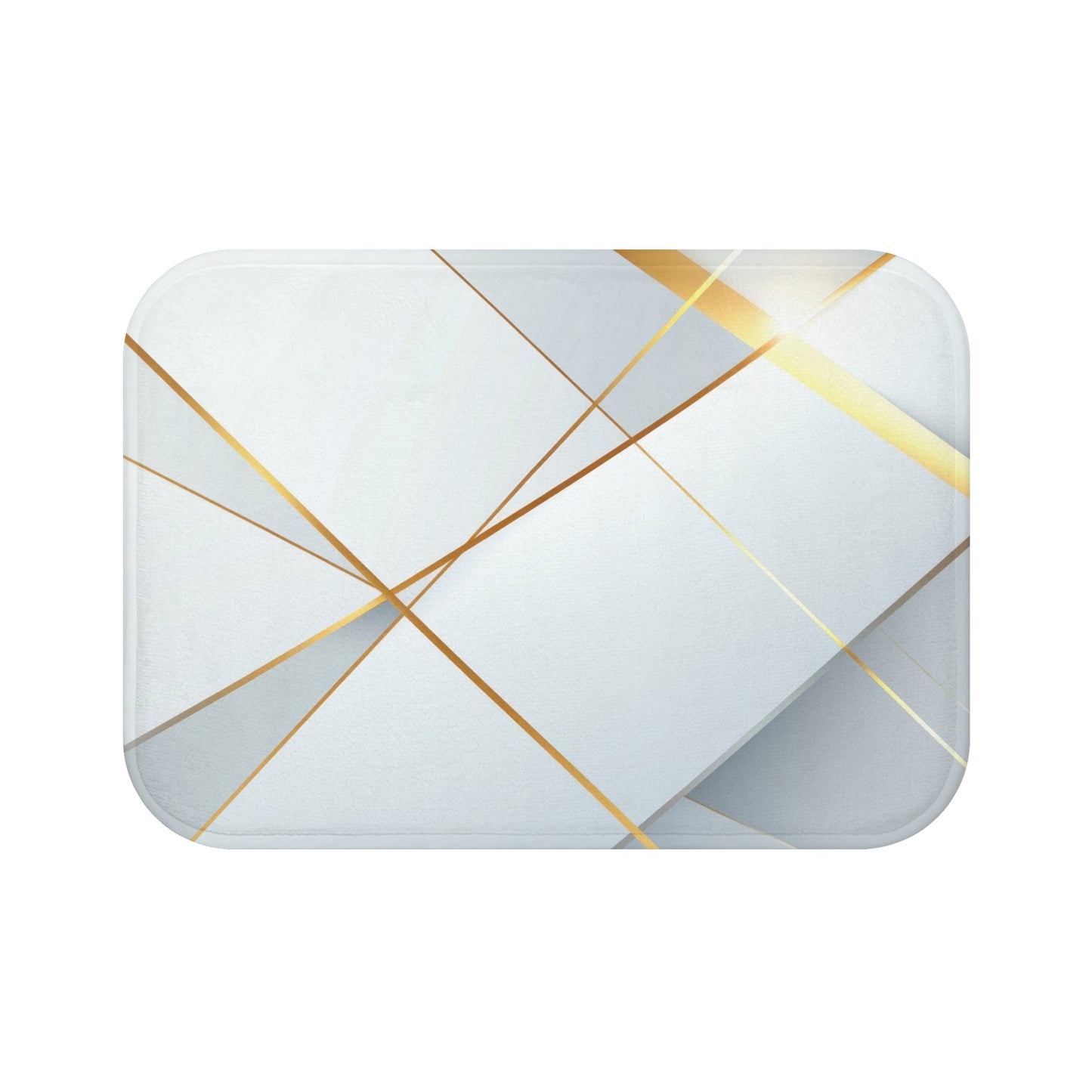 Elegant Geometric Bath Mat | Modern Bathroom Decor, Luxury Bathroom Rug, Soft and Absorbent Mat, Gift for Home, Stylish Decor