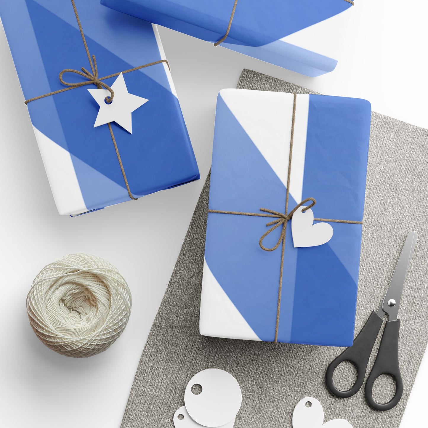 Blue Ombre Wrapping Paper, Elegant Gift Wrap for Birthdays, Weddings, Anniversaries, Holidays, DIY Crafts