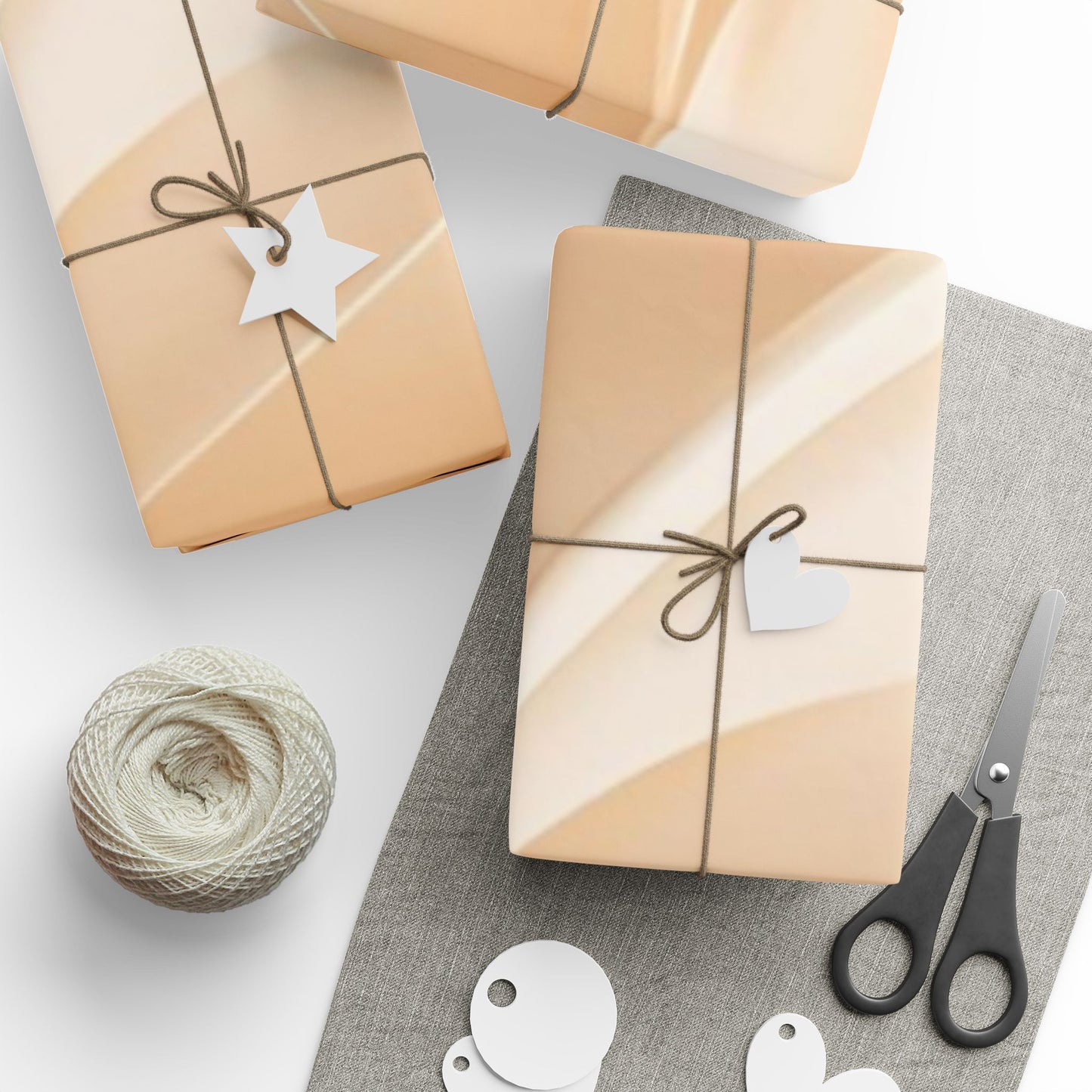 Elegant Neutral Wrapping Paper, Eco-Friendly Gift Wrap, Minimalist Gift Wrap, Birthday, Wedding, Holiday, Party Decor